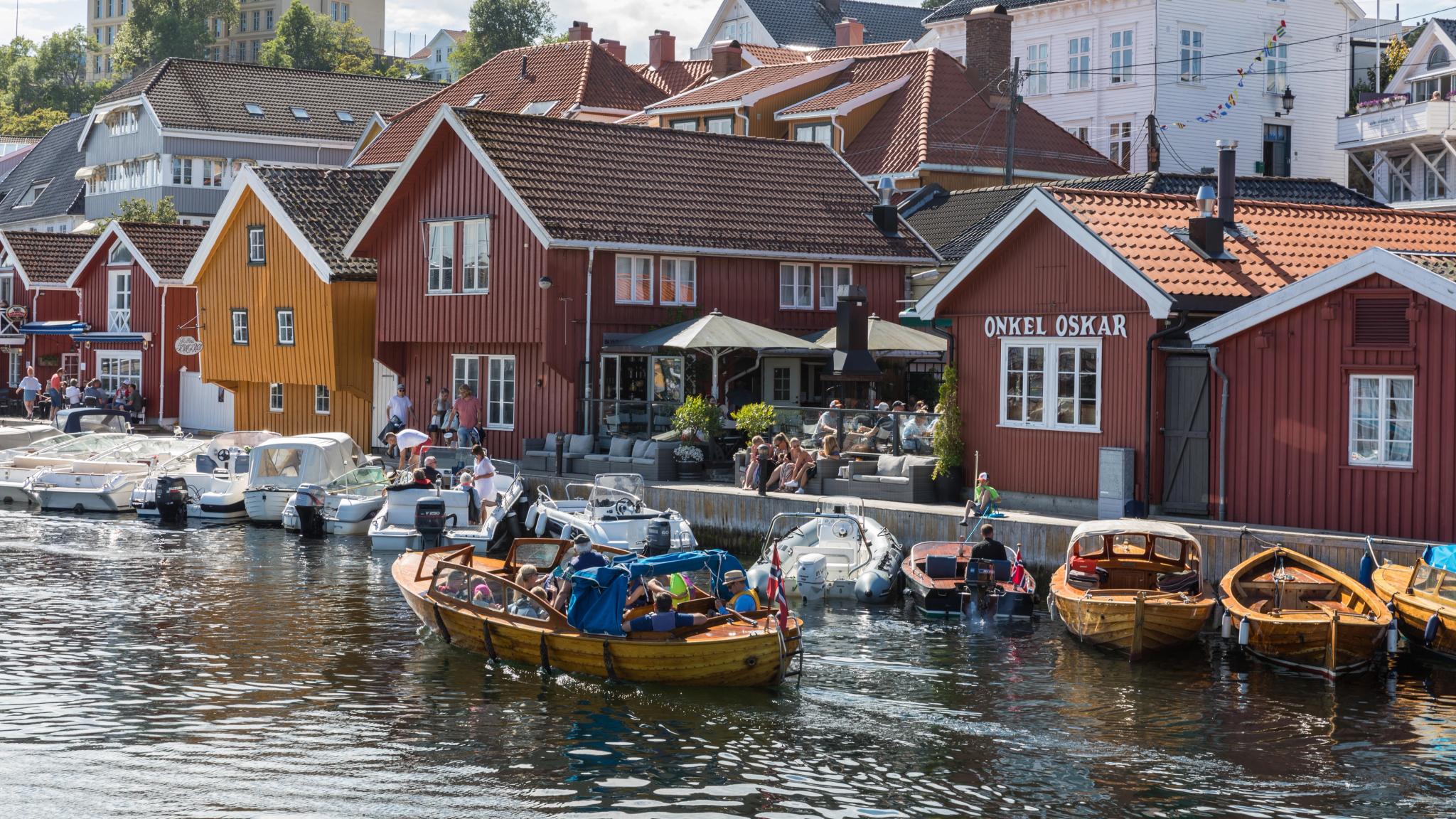 The harbor in Kragerø, Southern Norway
