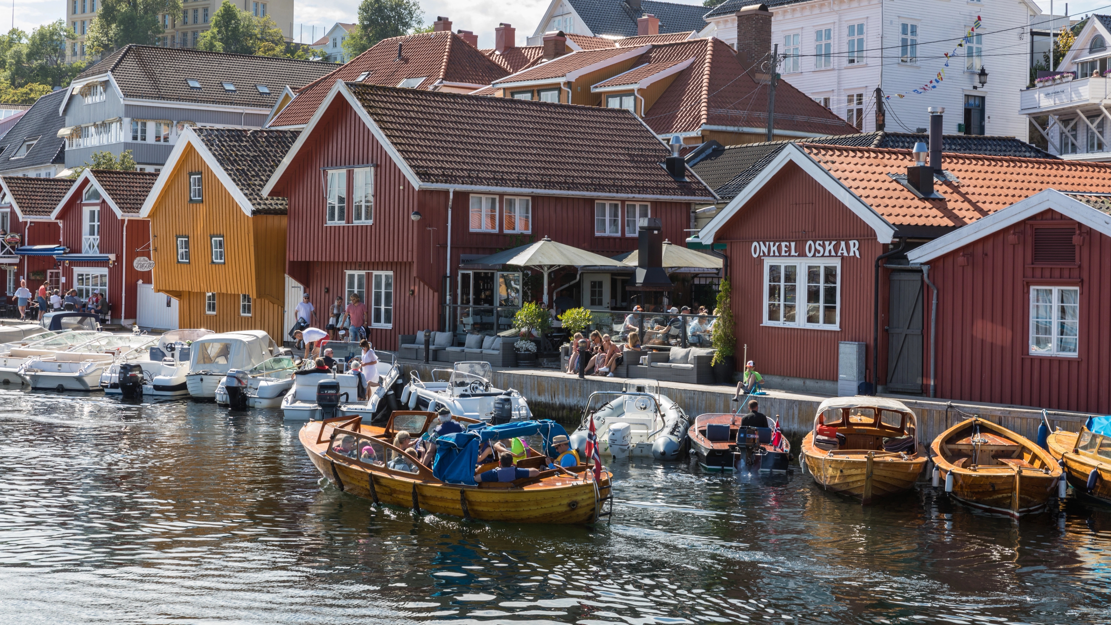 The harbor in Kragerø, Southern Norway