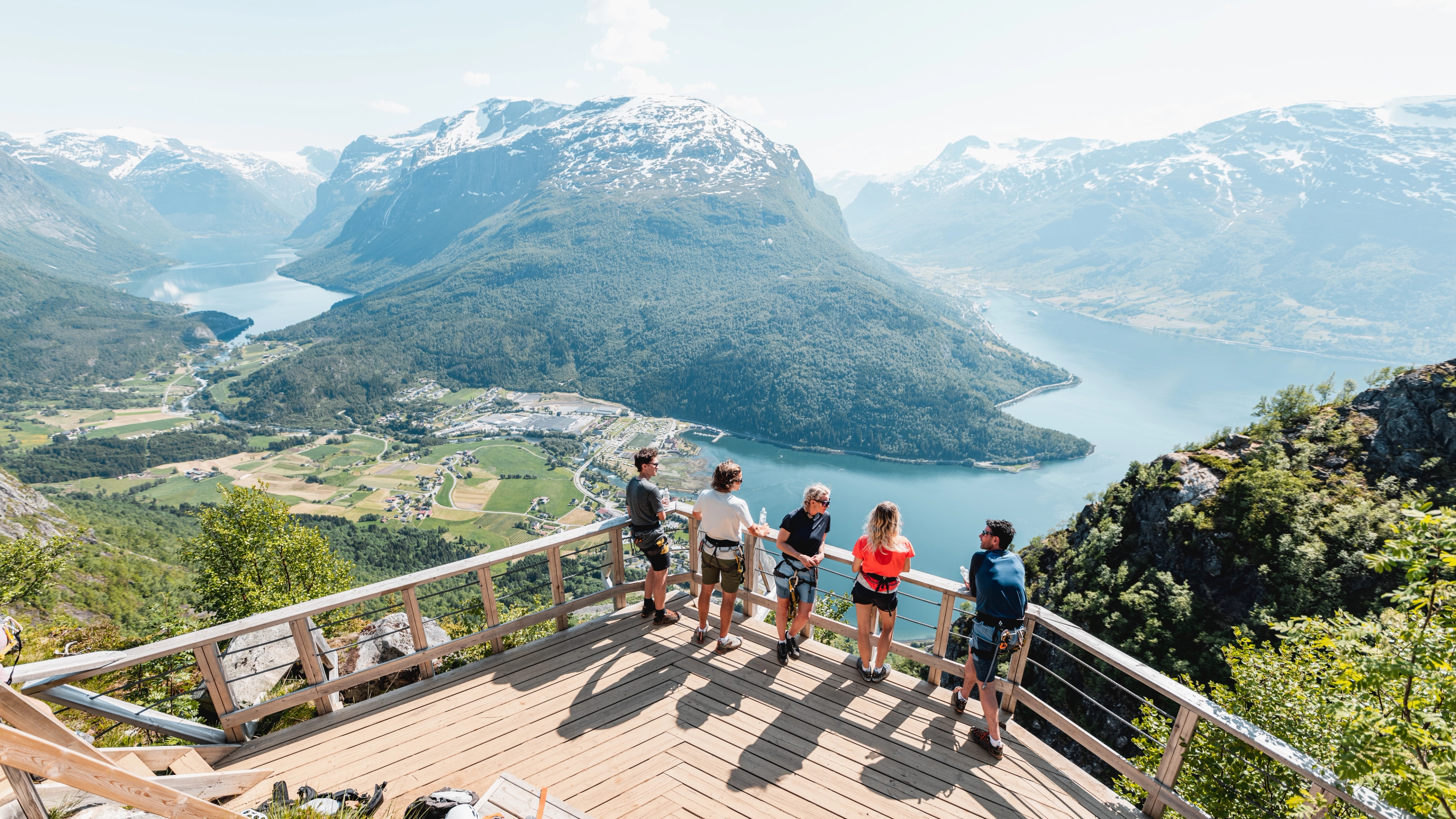View from mount Hoven in Loen