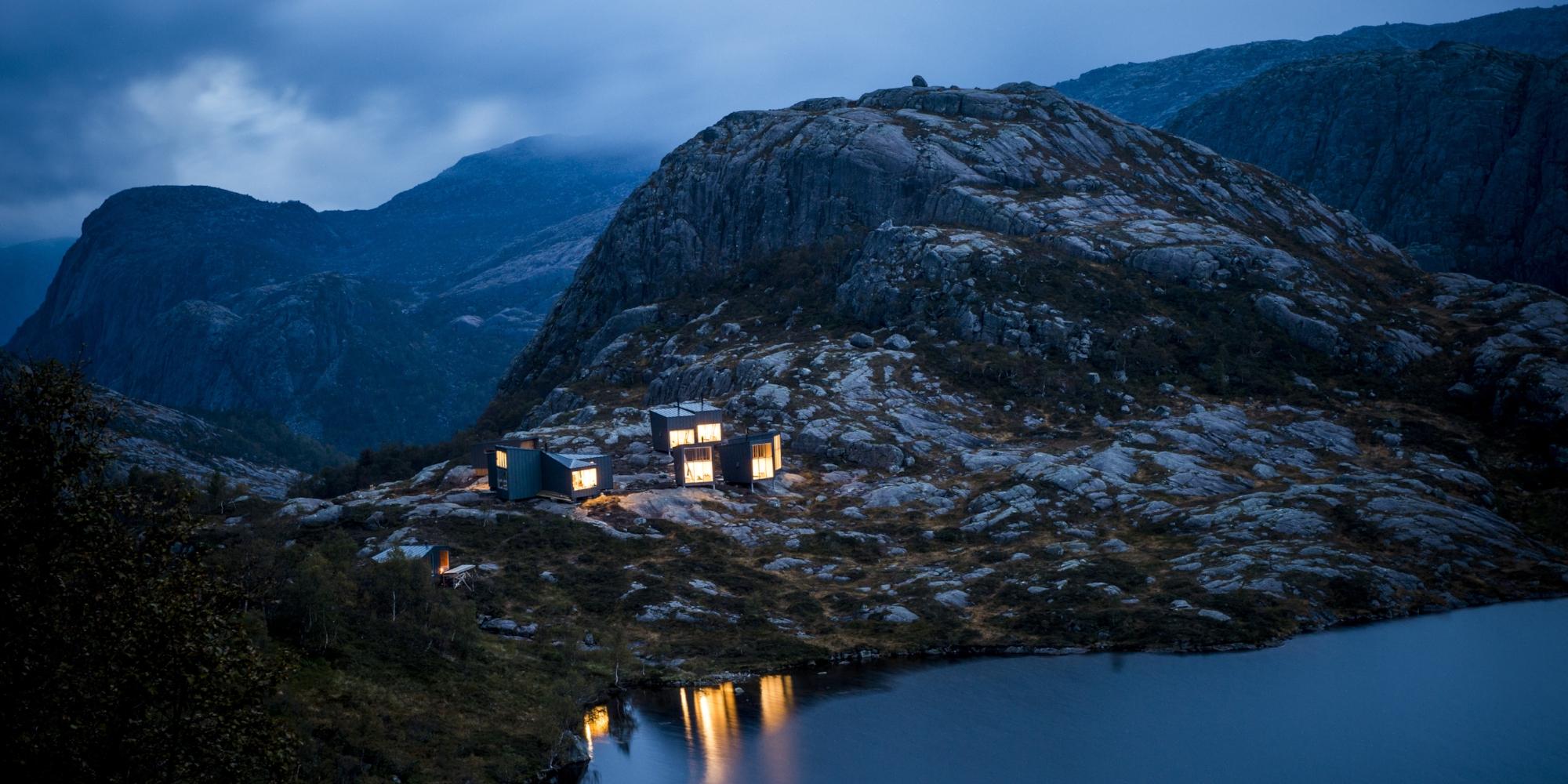 Skåpet mountain cabin, one of many architectural cabins in Norway