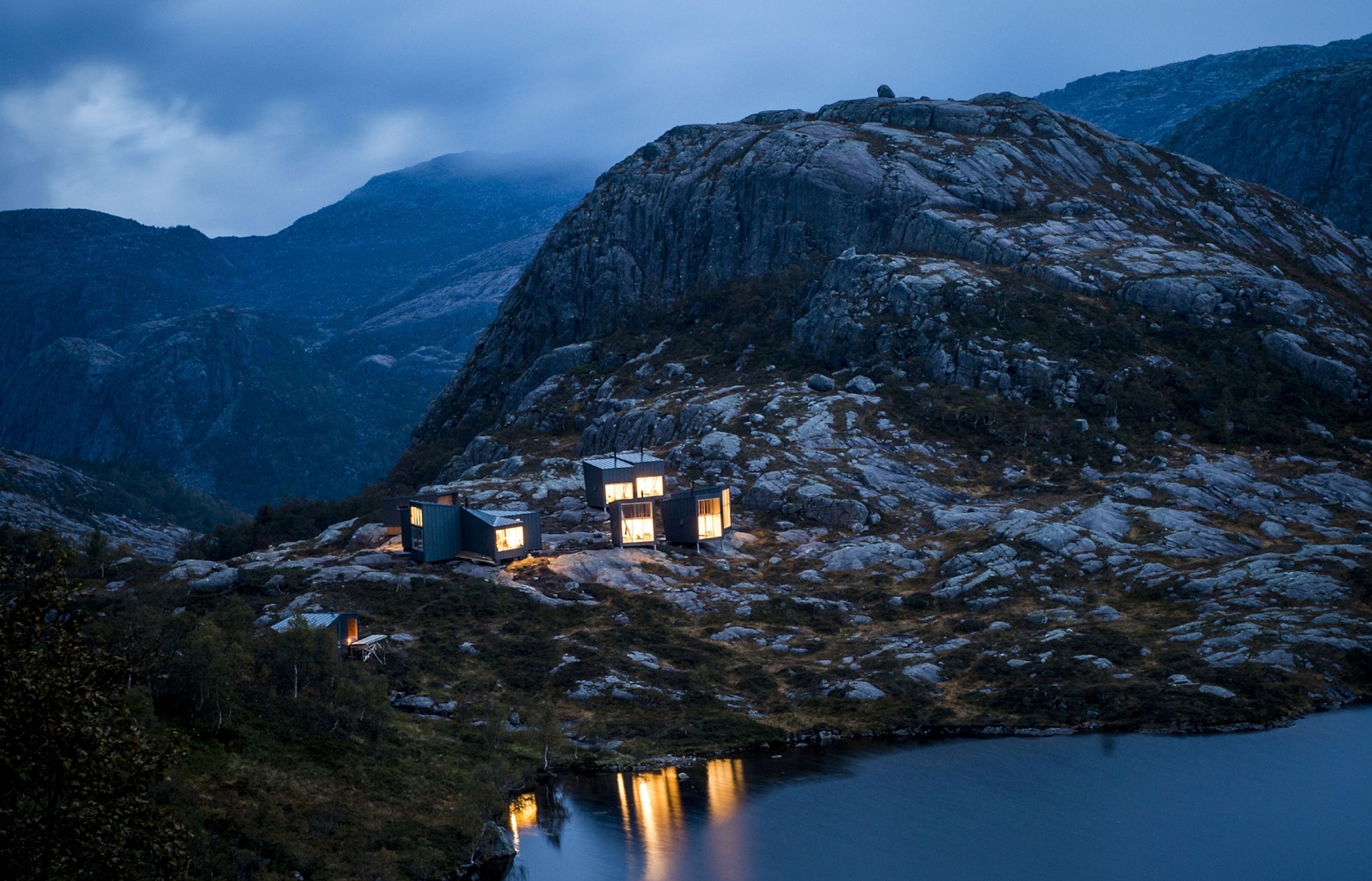 Skåpet mountain cabin, one of many architectural cabins in Norway