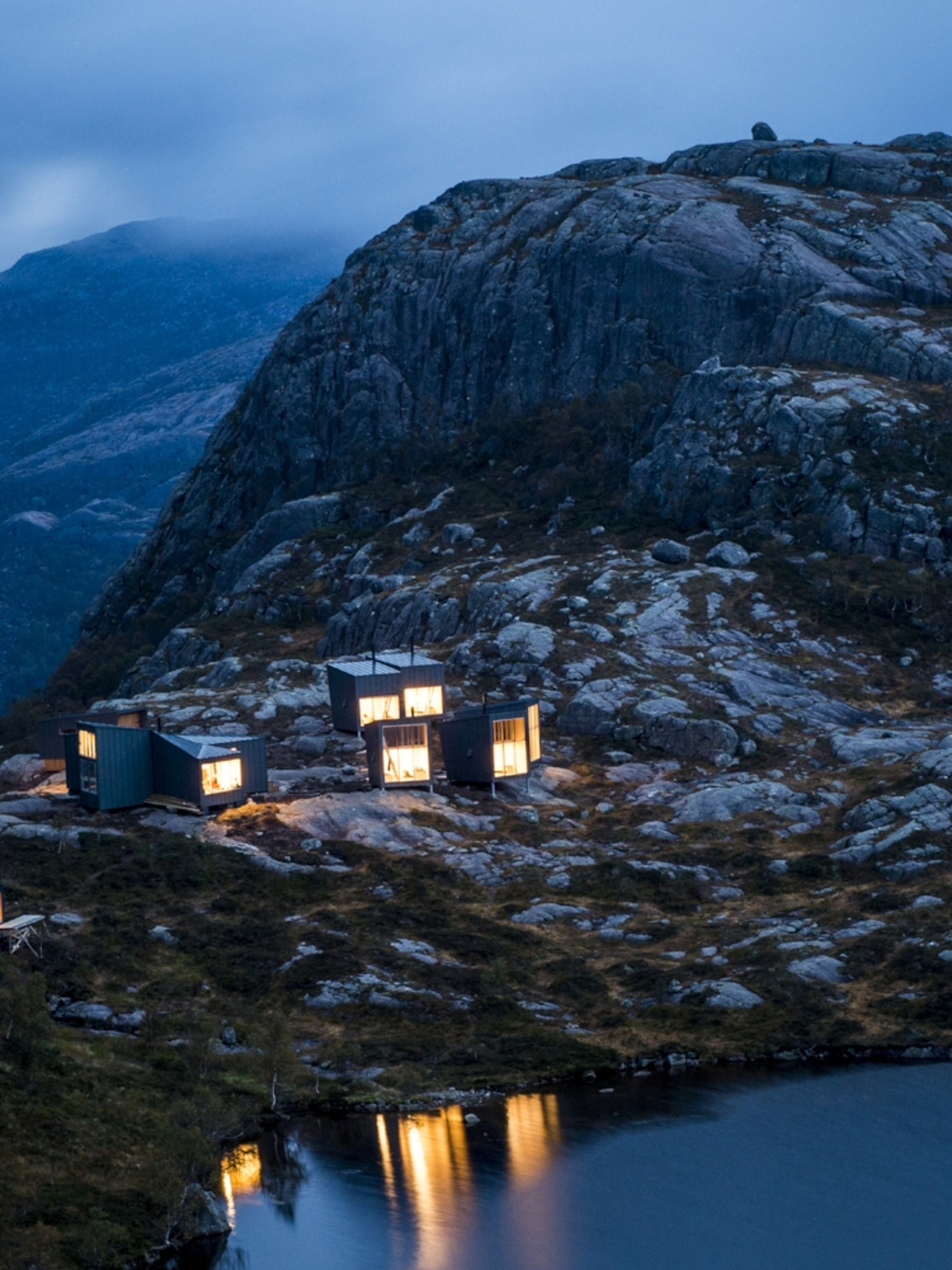 Skåpet mountain cabin, one of many architectural cabins in Norway