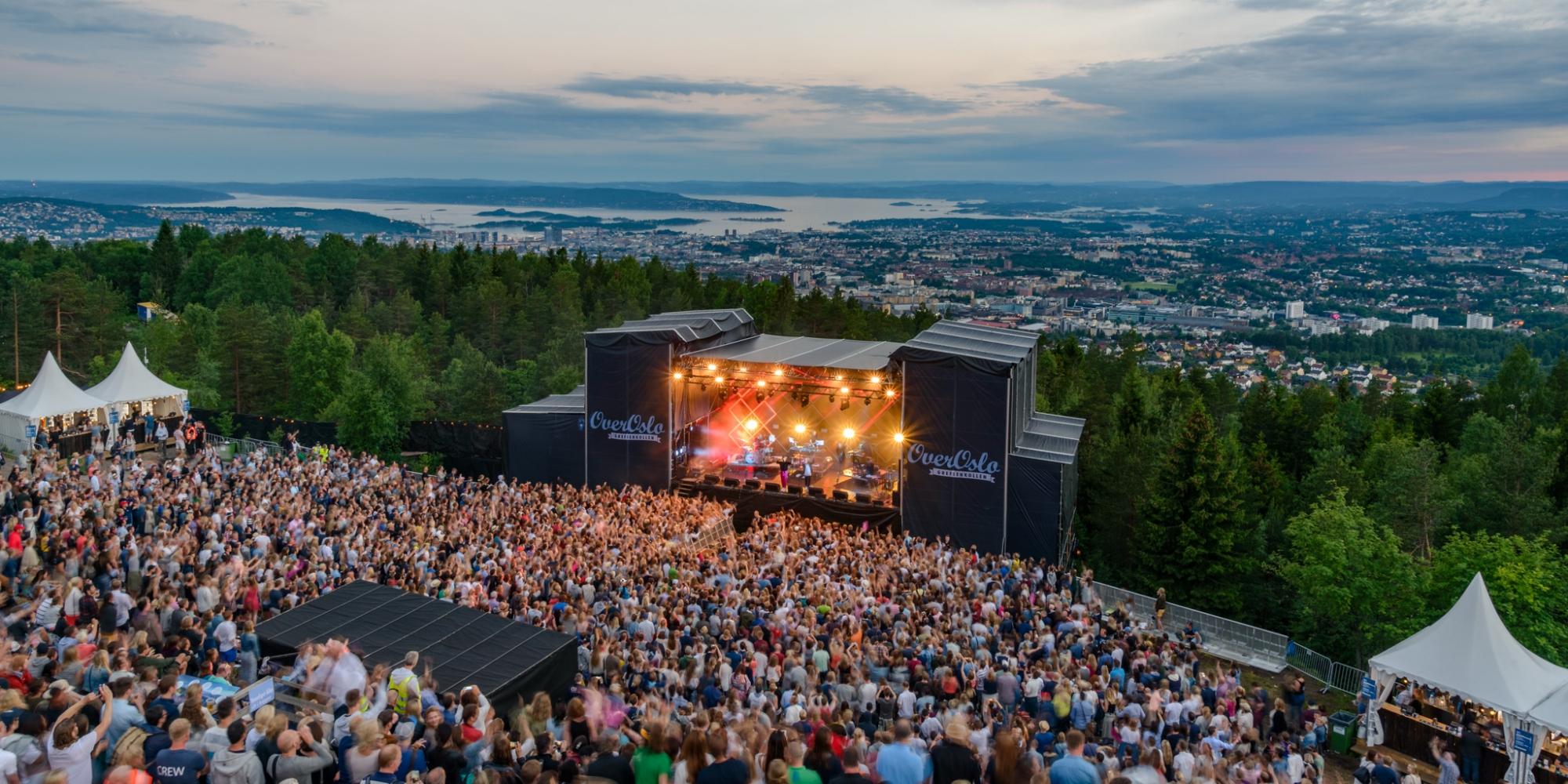 Crowd at the OverOslo festival in Oslo, Norway