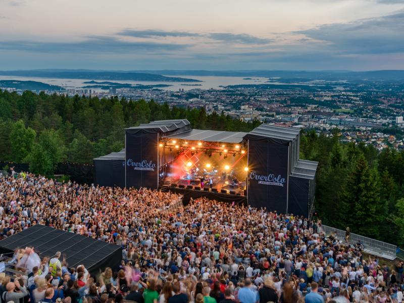 Crowd at the OverOslo festival in Oslo, Norway