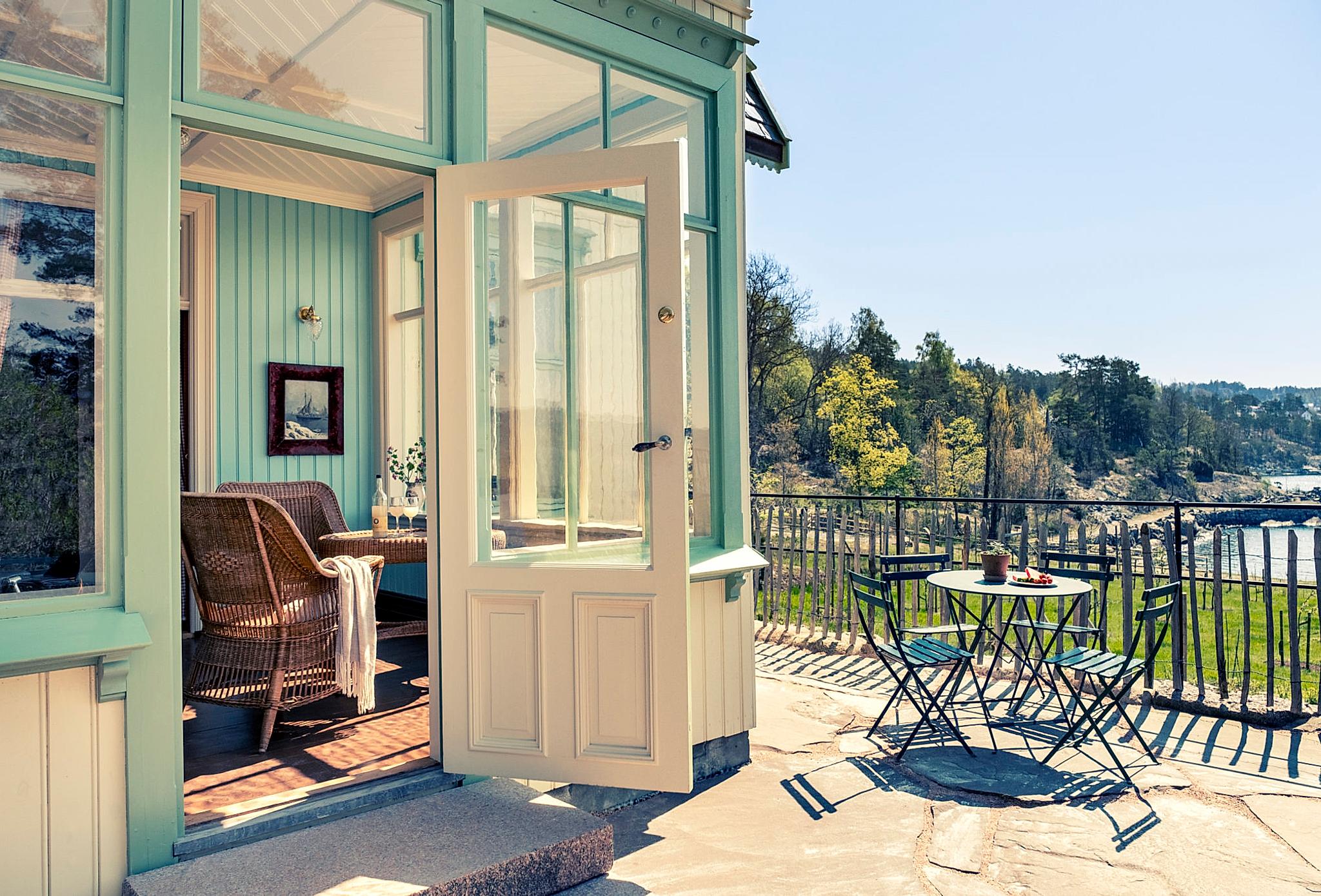 Outside Villa Munch at The cultural destination Ramme, in Hvitsten