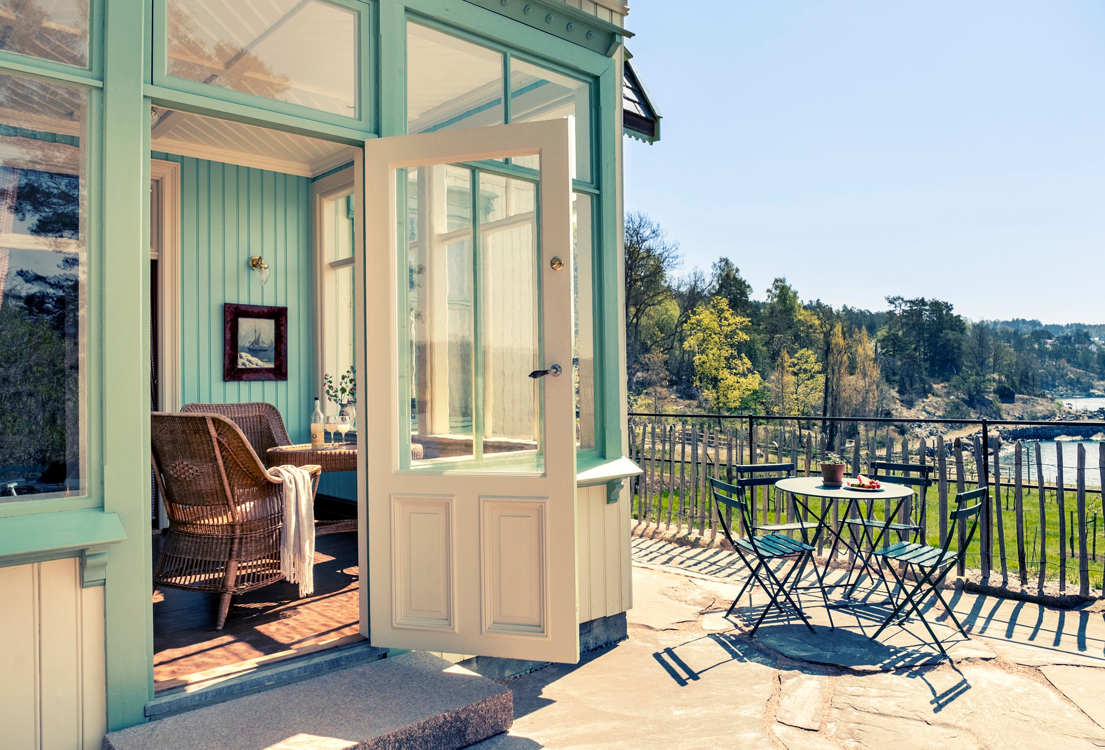 Outside Villa Munch at The cultural destination Ramme, in Hvitsten