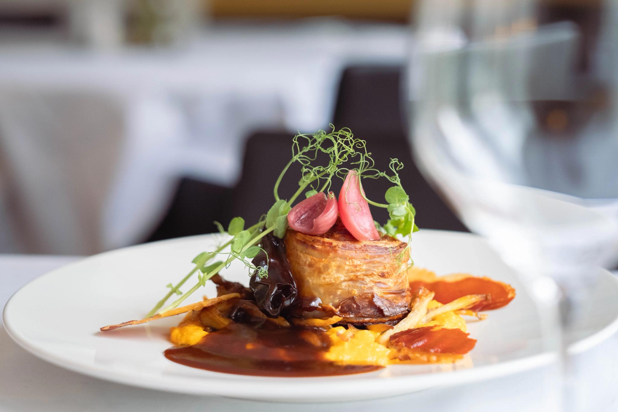 Gourmet food plating