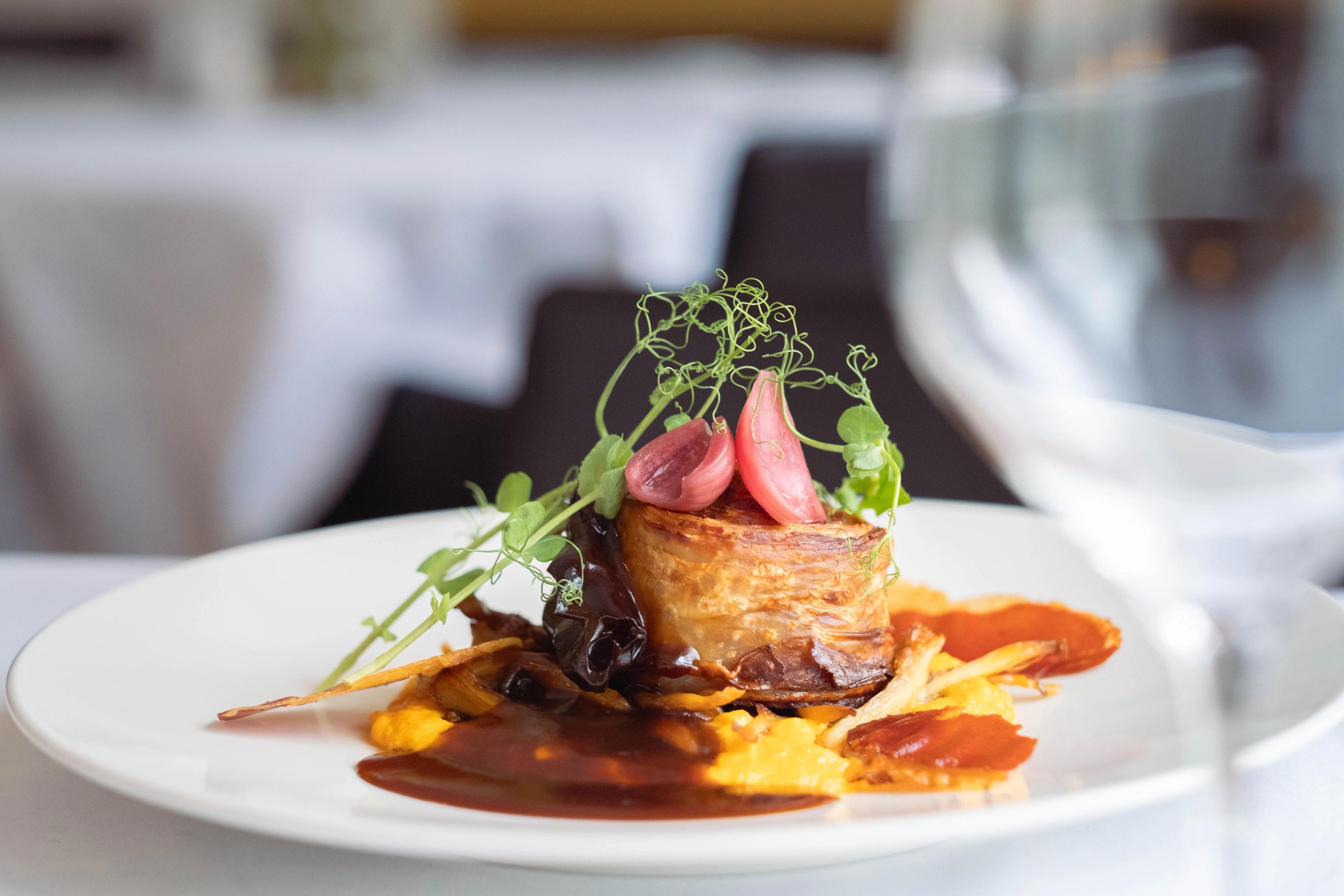 Gourmet food plating