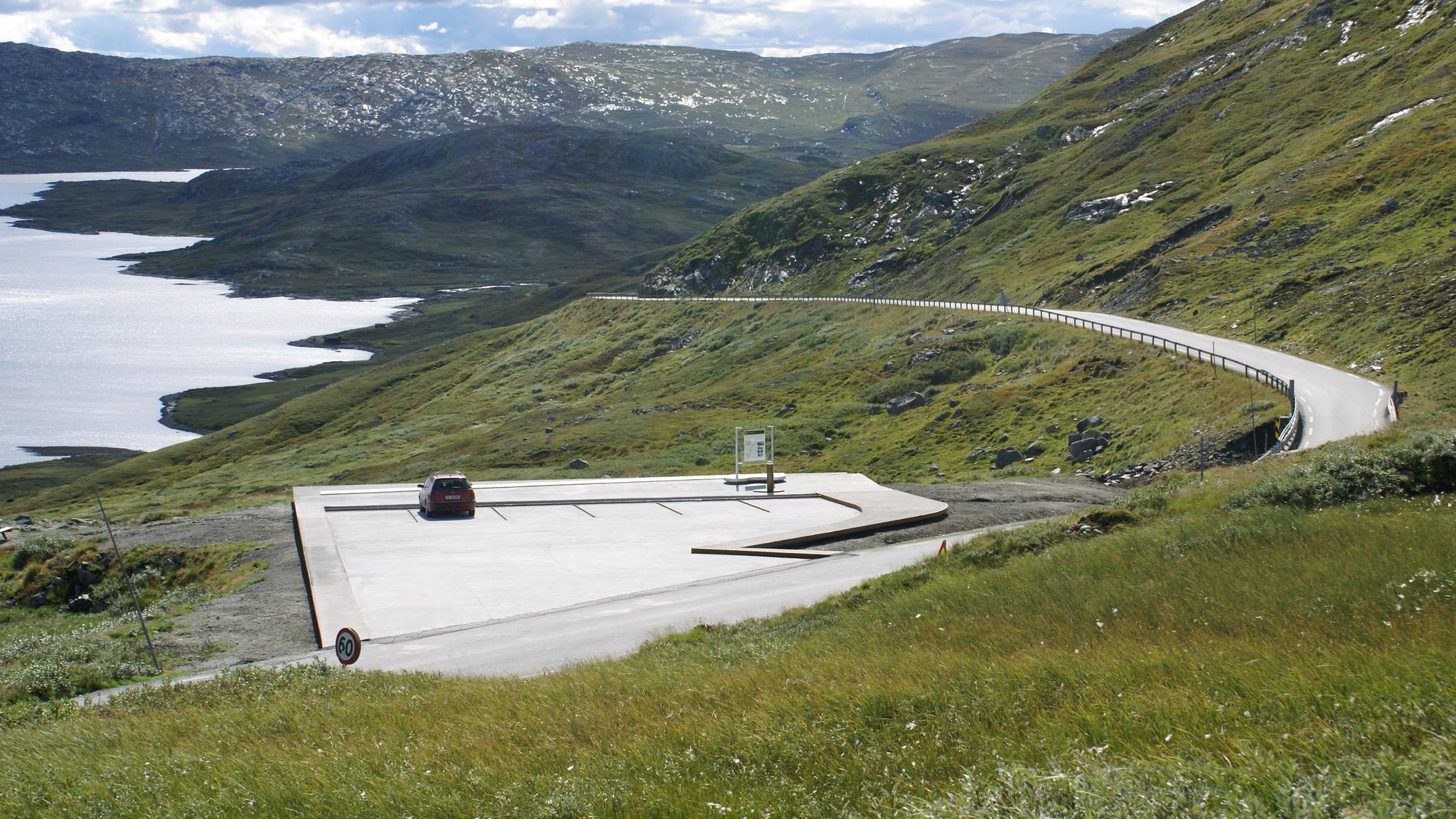 Rjupa utsiktspunkt ved Nasjonal turistveg Valdresflye