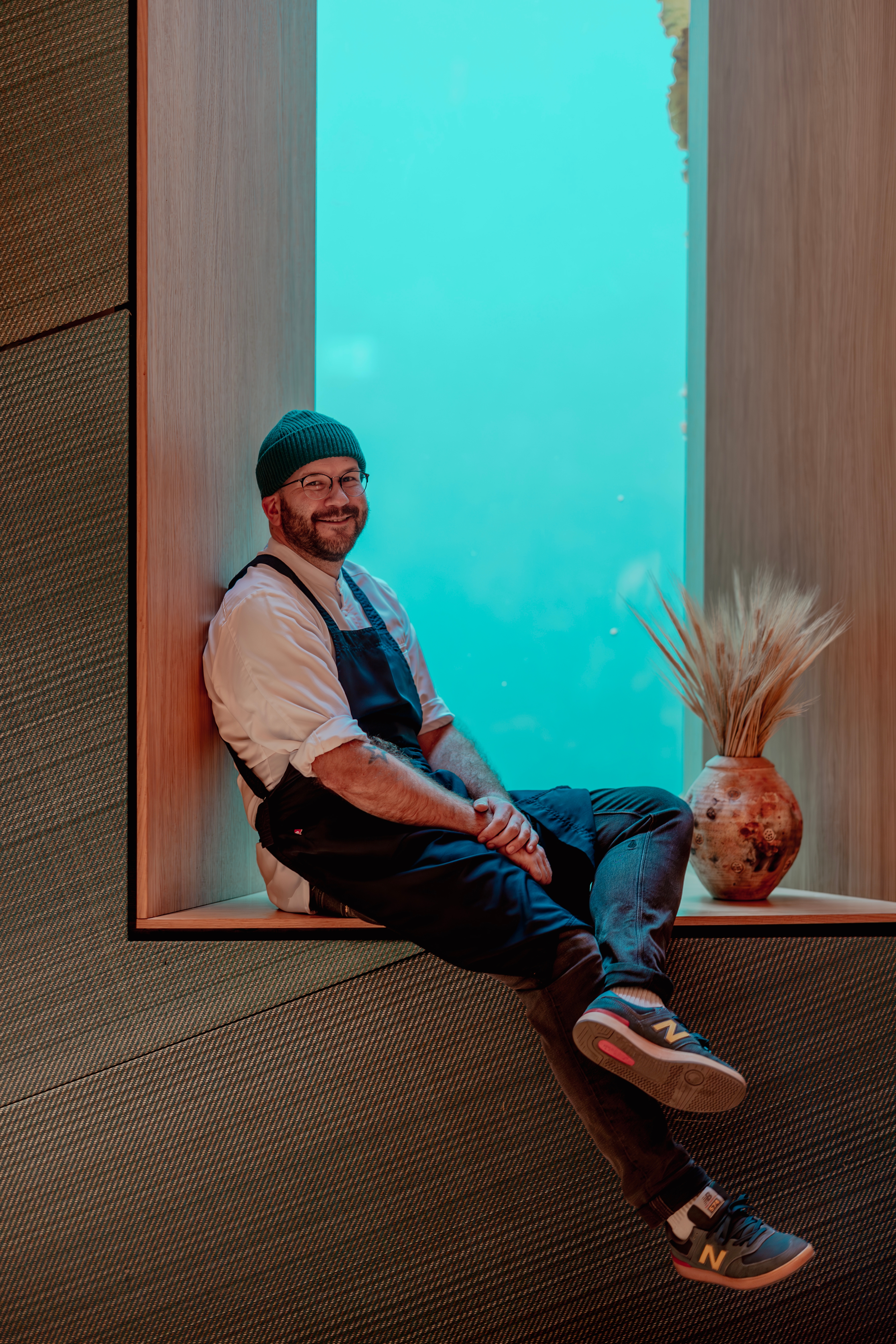 Head chef at restaurant Under, Bernt Sætre.