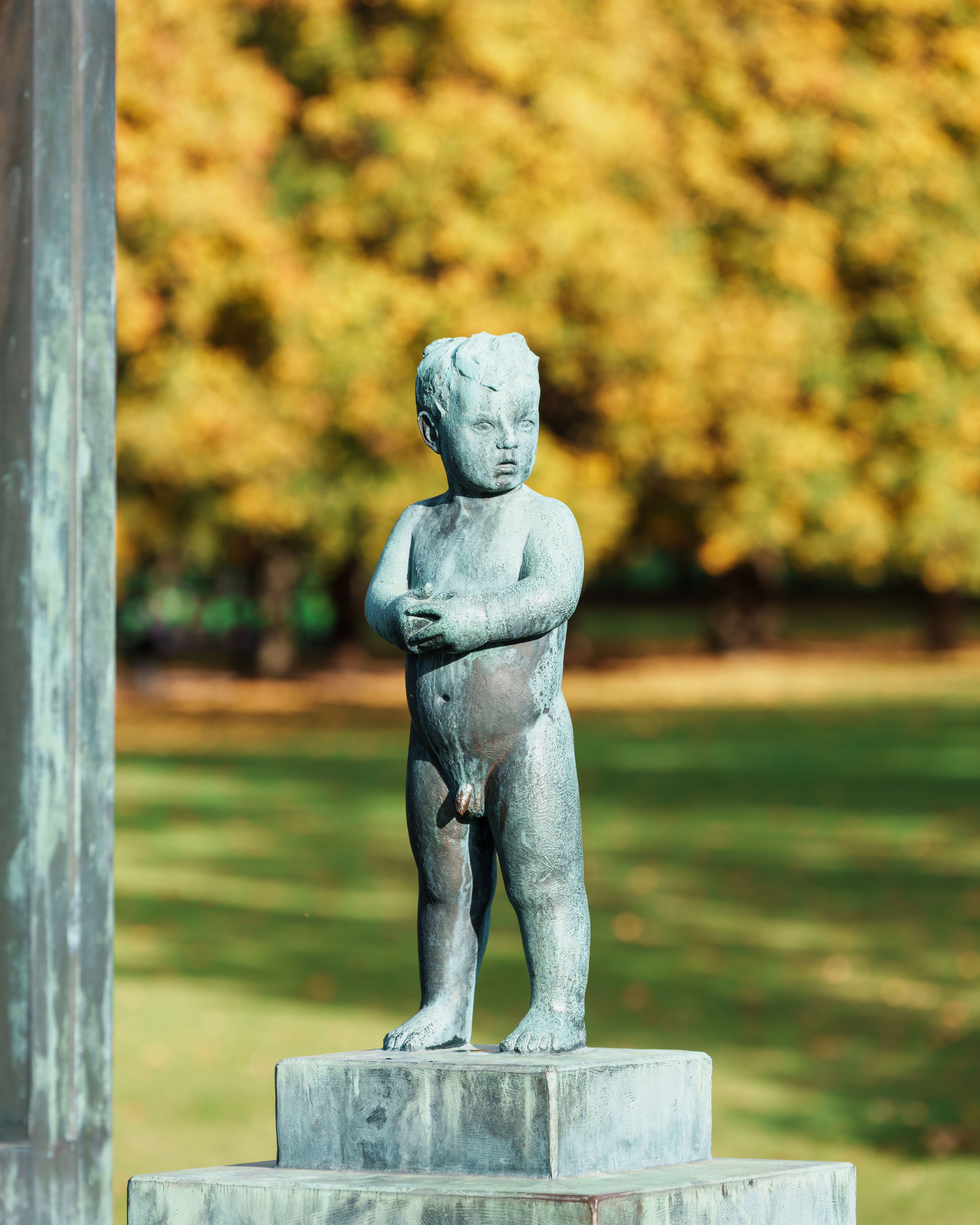 Child sculpture in the Vigeland Park in Oslo
