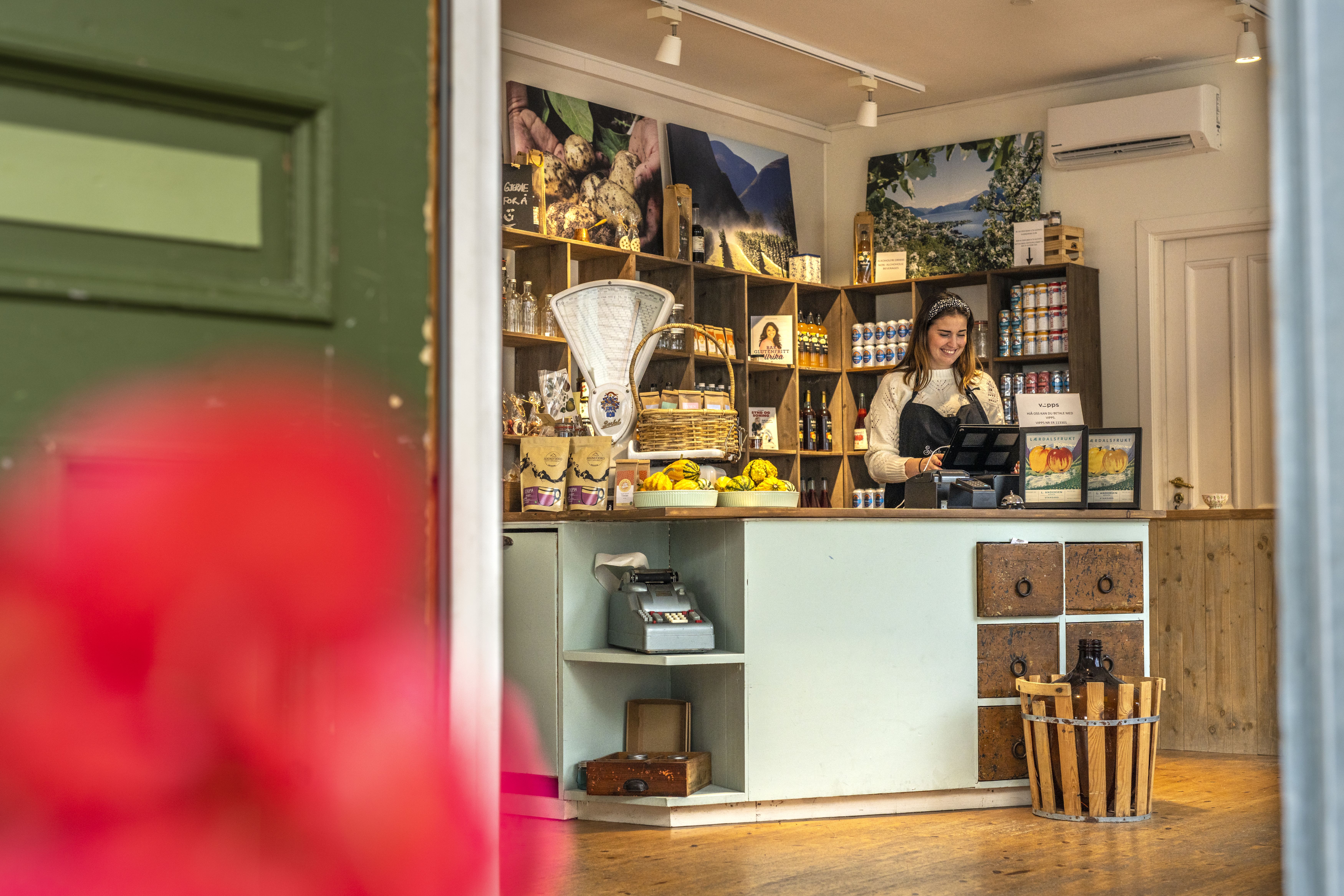 Cute little local shop in Lærdal, Fjord Norway