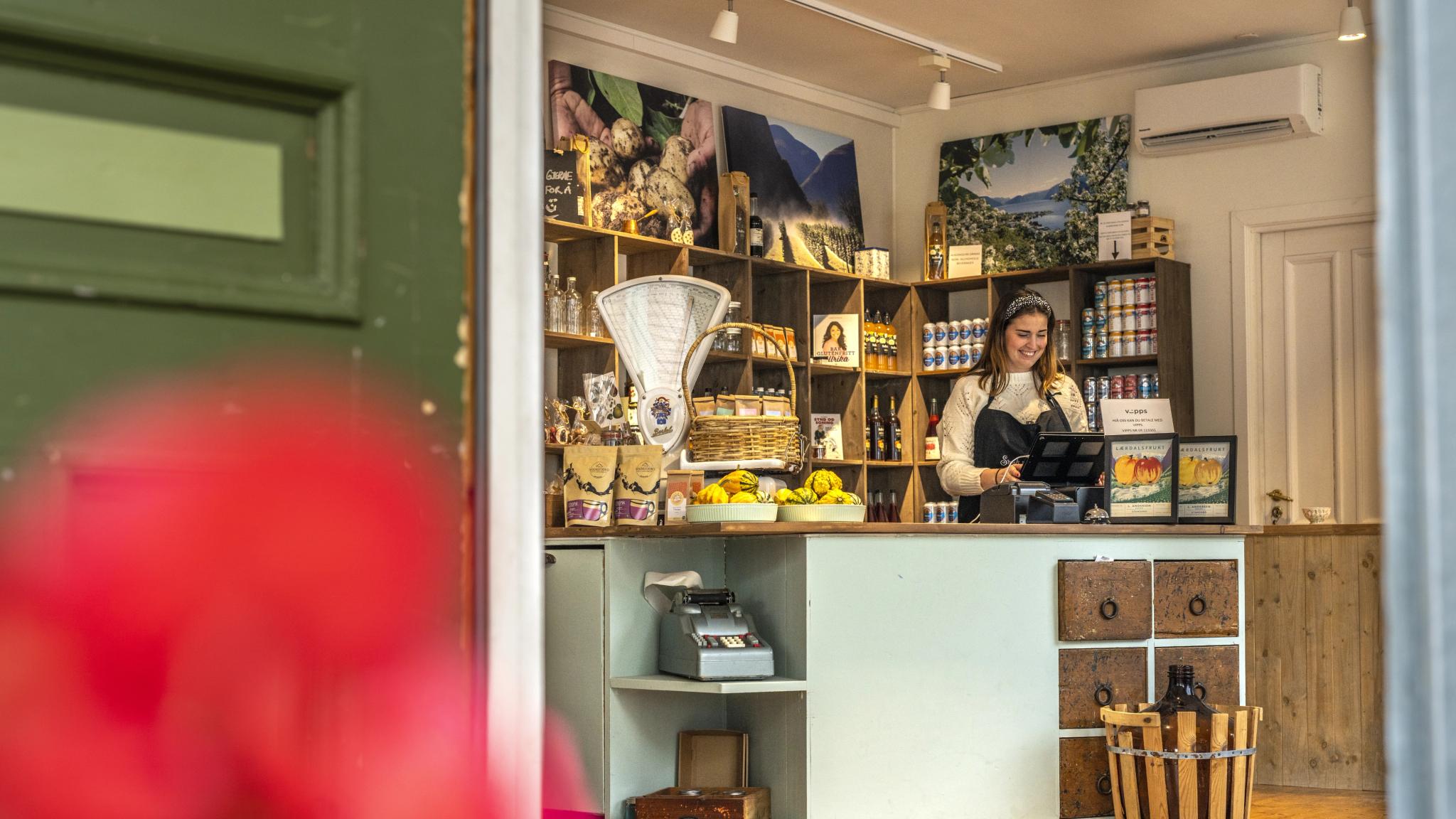 Cute little local shop in Lærdal, Fjord Norway