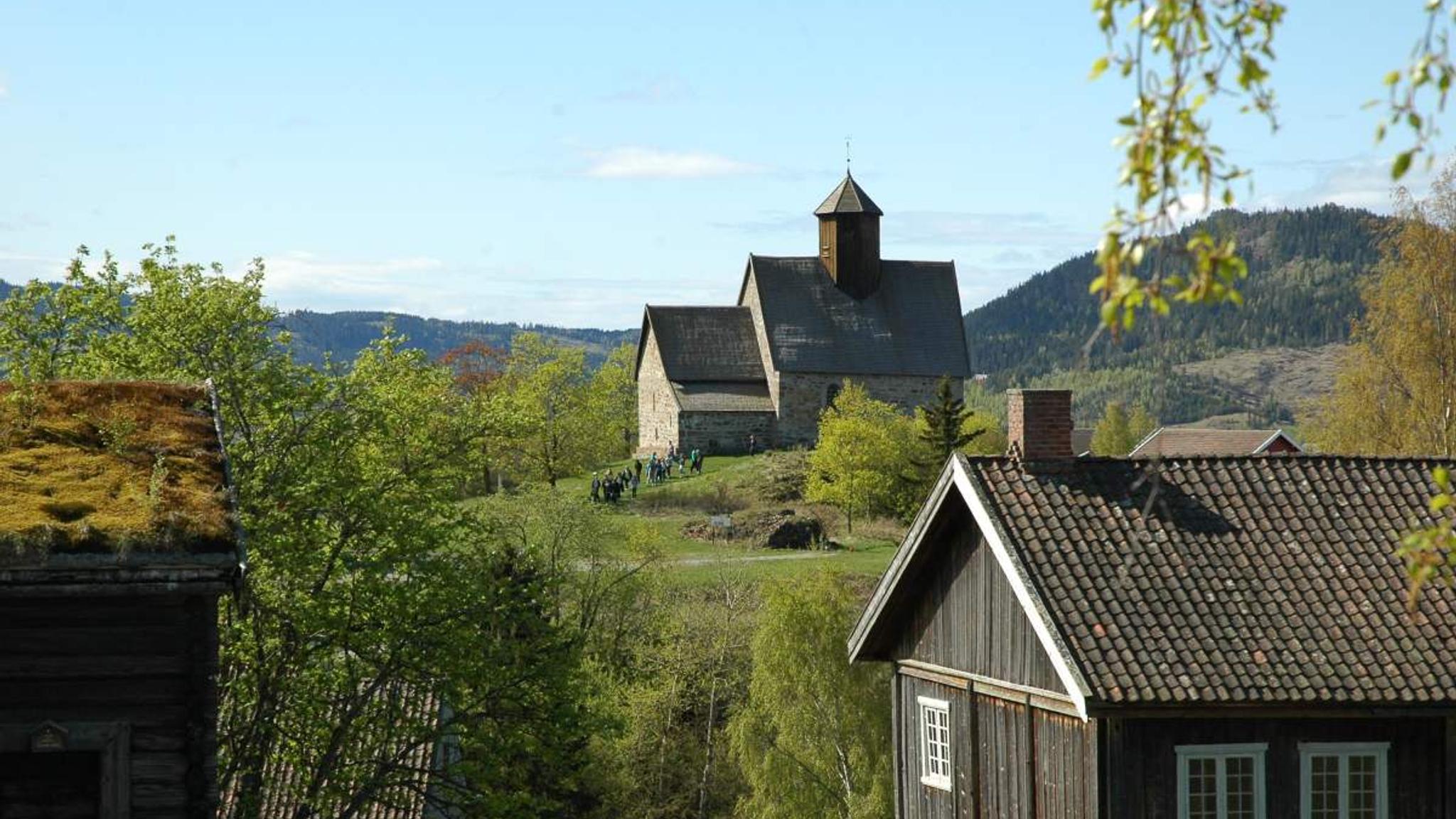 A view of Hadeland Folkemuseum, a museum of cultural history, Eastern Norway