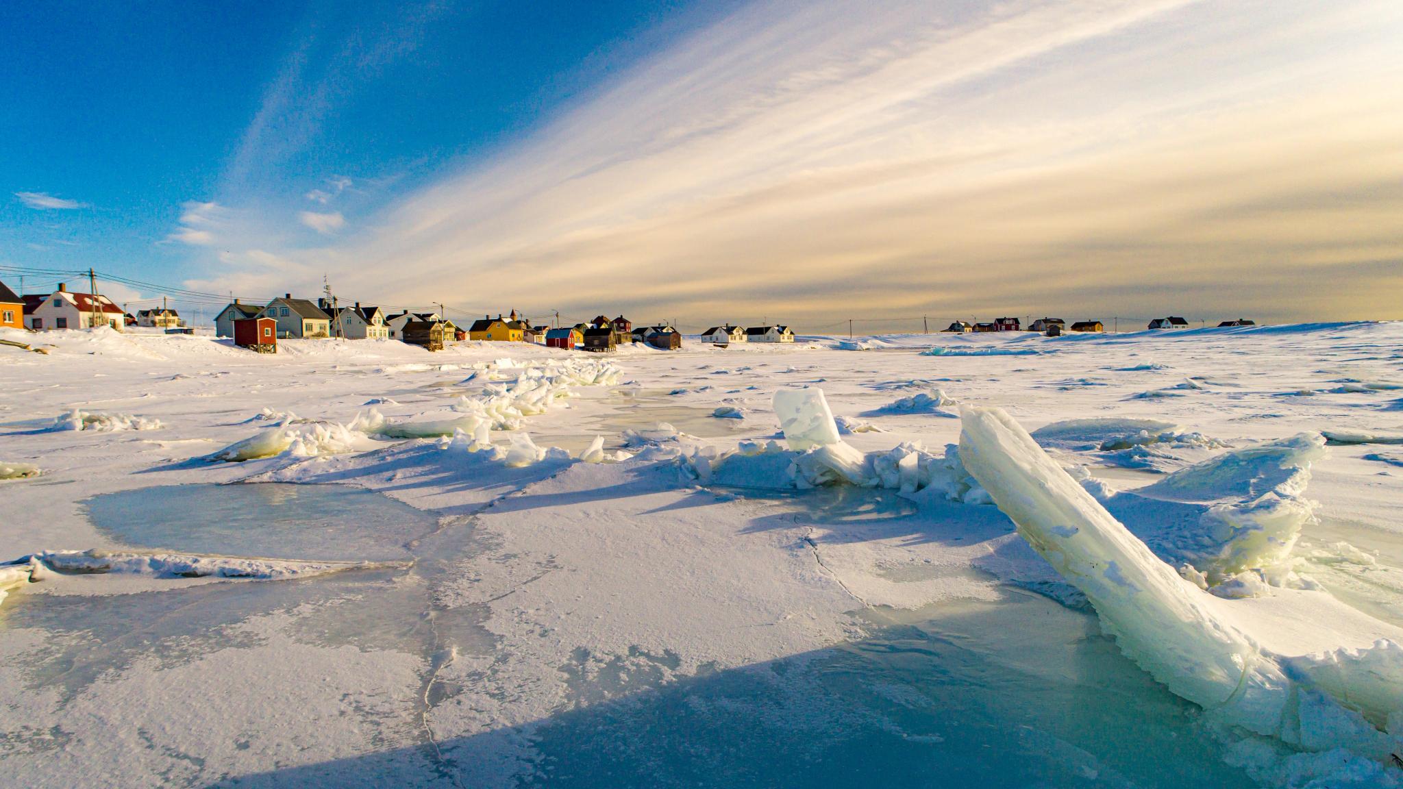 Skallelv in Vadsø, in wintertime