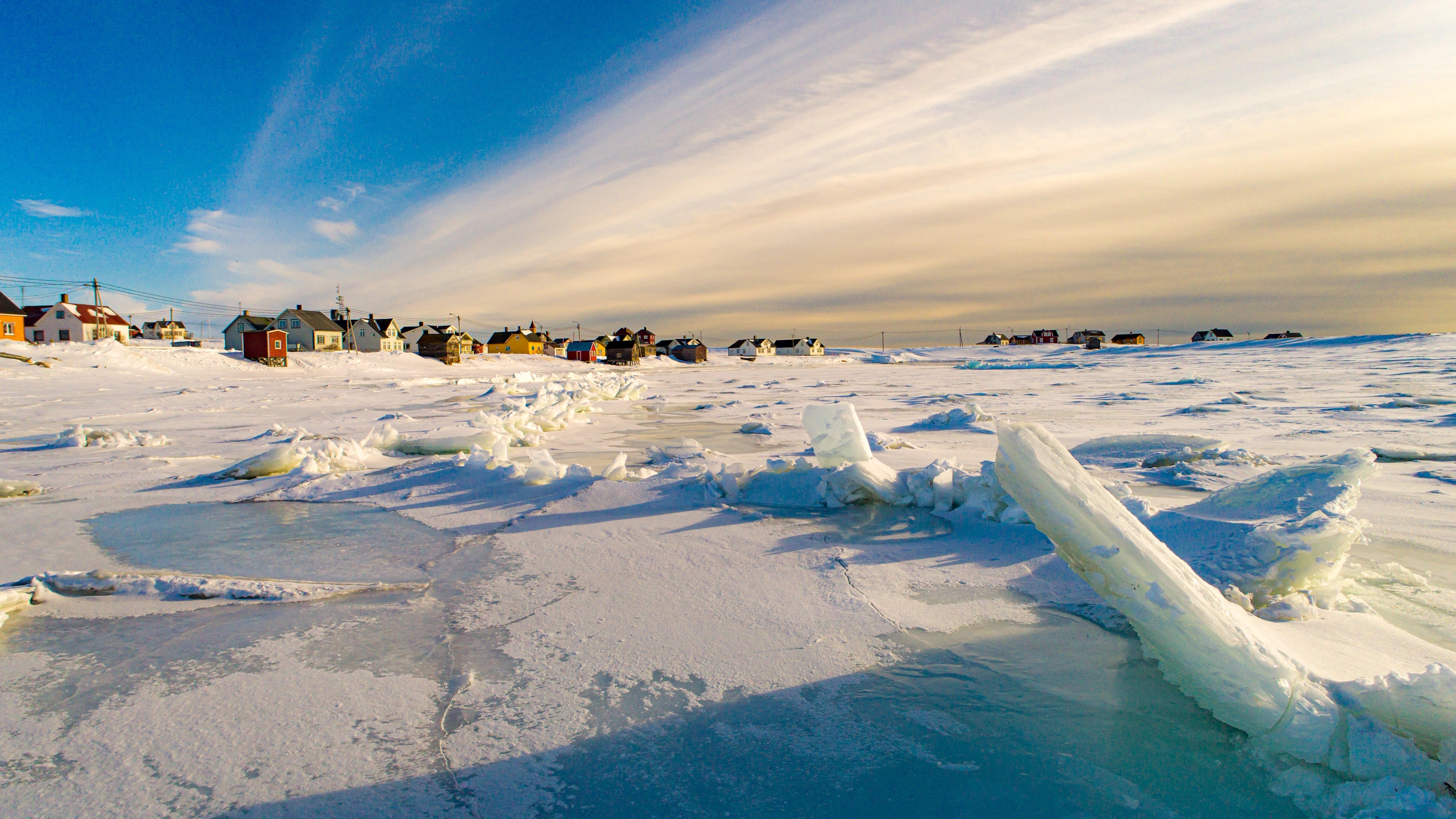 Skallelv in Vadsø, in wintertime