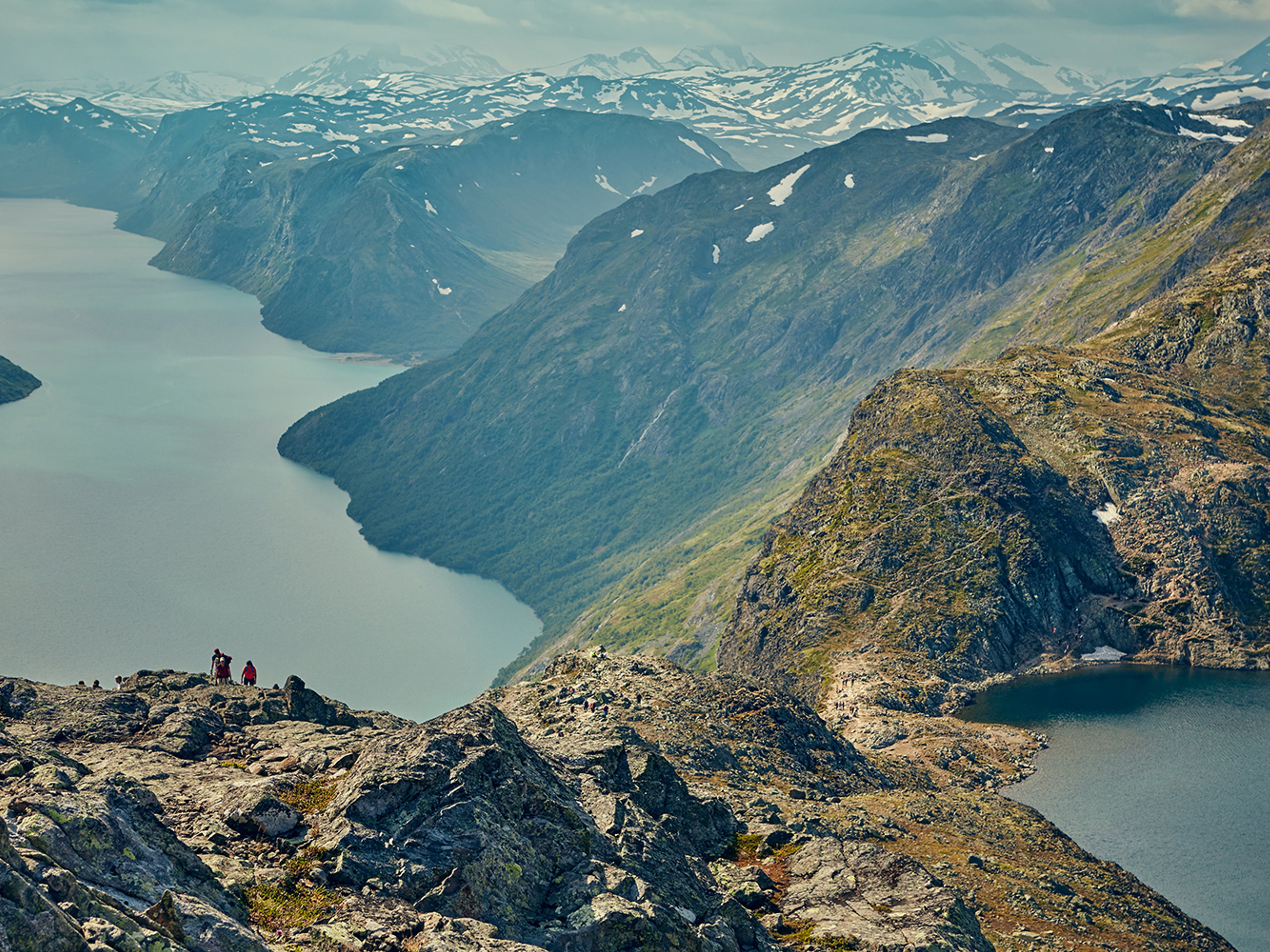 Besseggen ridge in Jotunheimen mountains, Eastern Norway