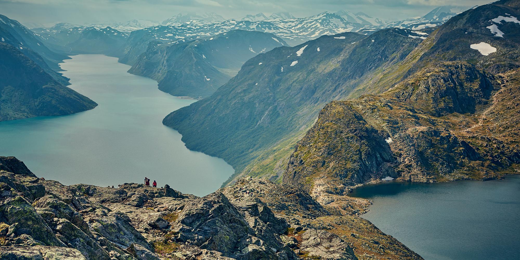 Besseggen ridge in Jotunheimen mountains, Eastern Norway