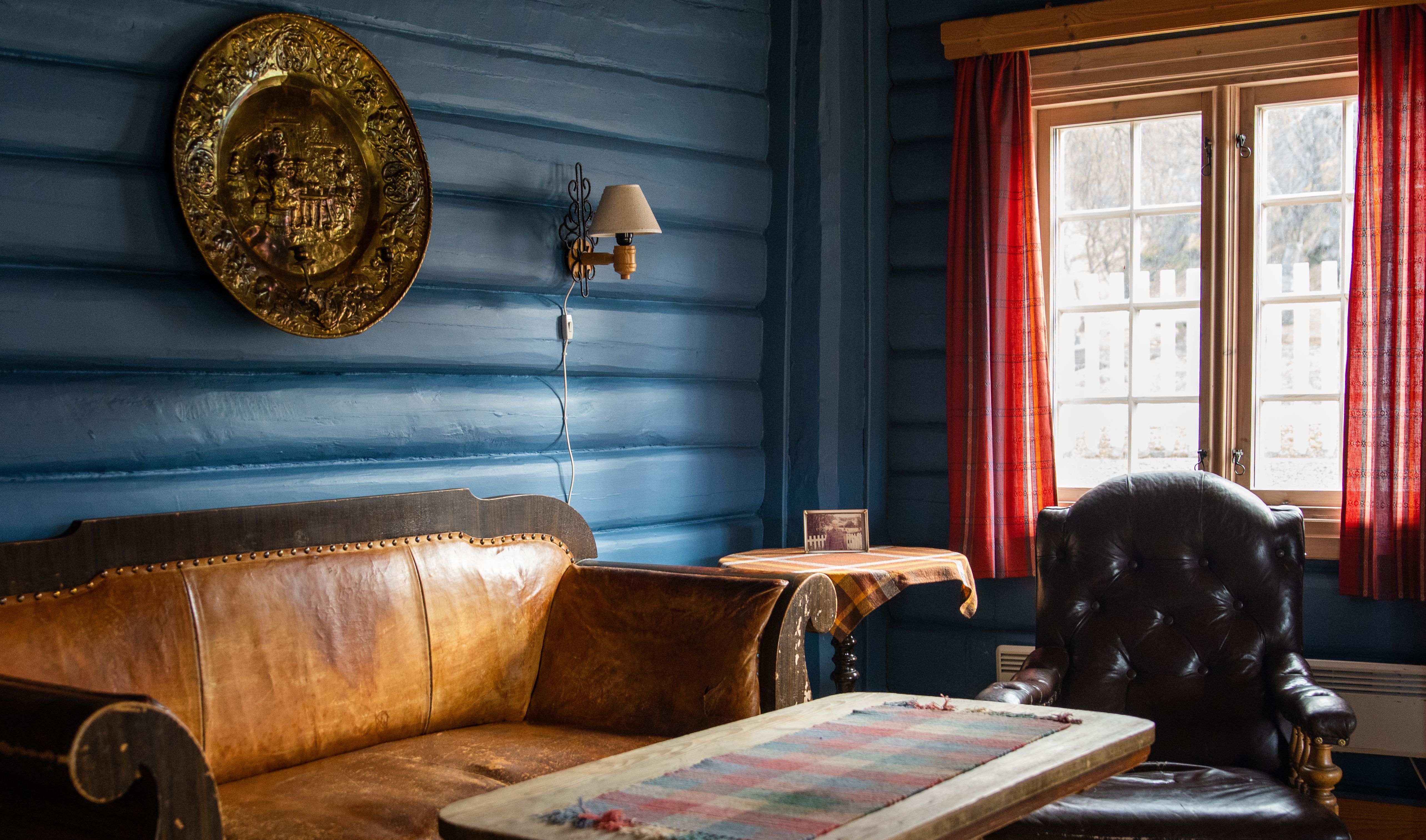 Inside of Kongsvold Fjeldstue, mountain lodge, Dovrefjell.