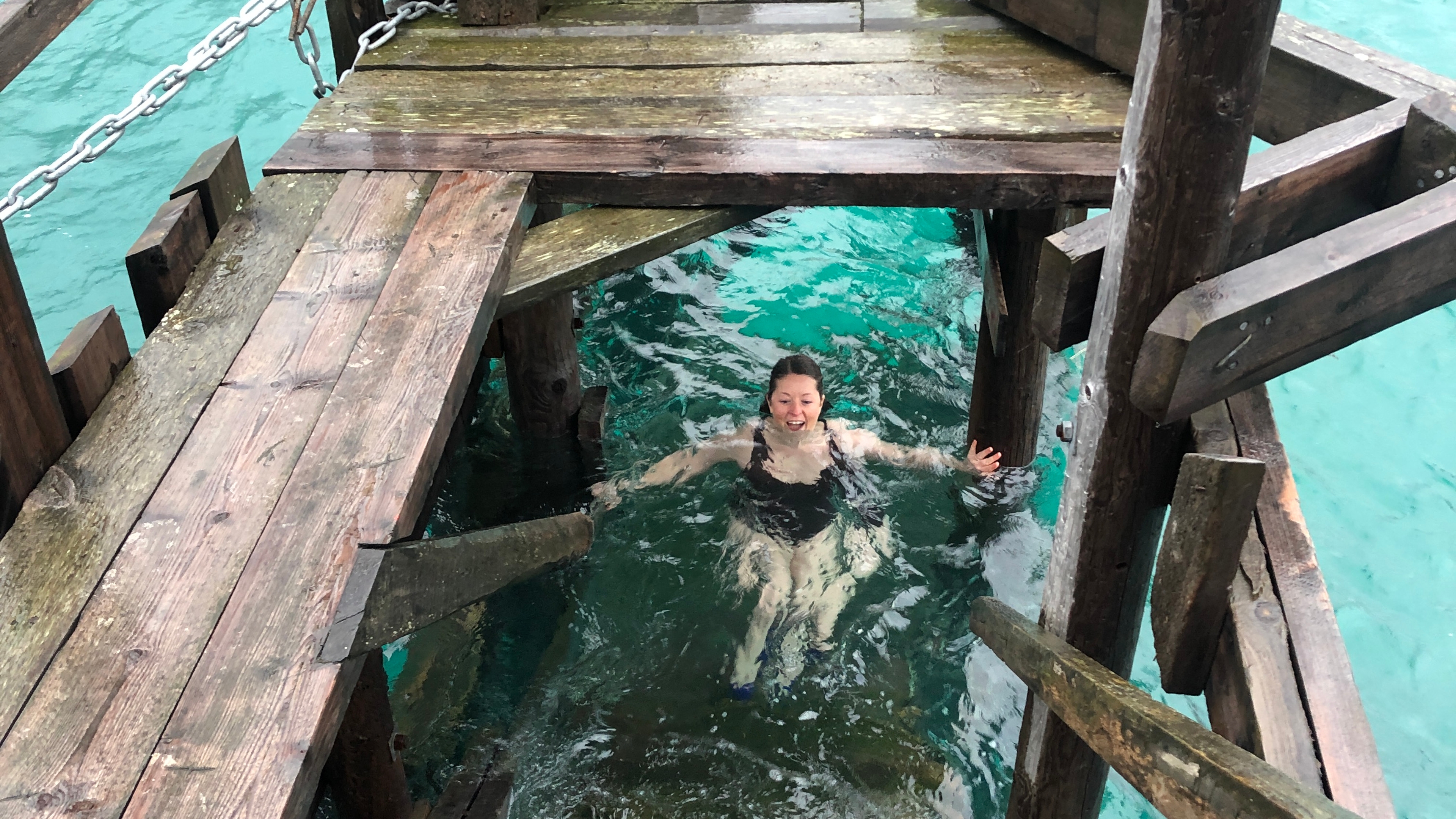 Winter swimming in Senja