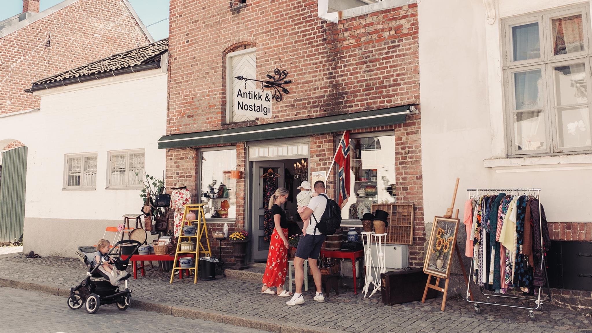 En nisjebutikk i Fredrikstad på Østlandet