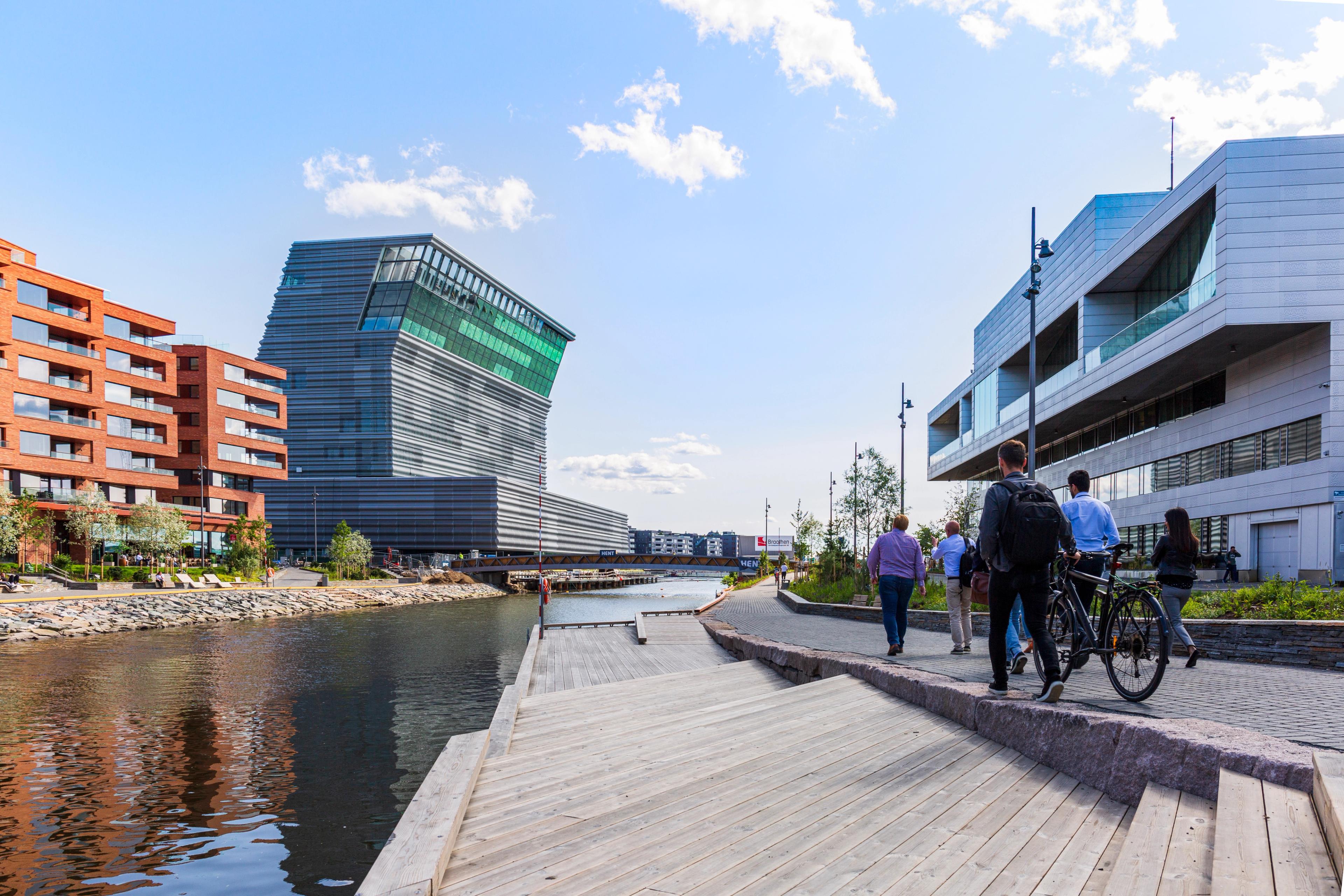 The new Munch museum right by the Opera house in Oslo, Eastern Norway