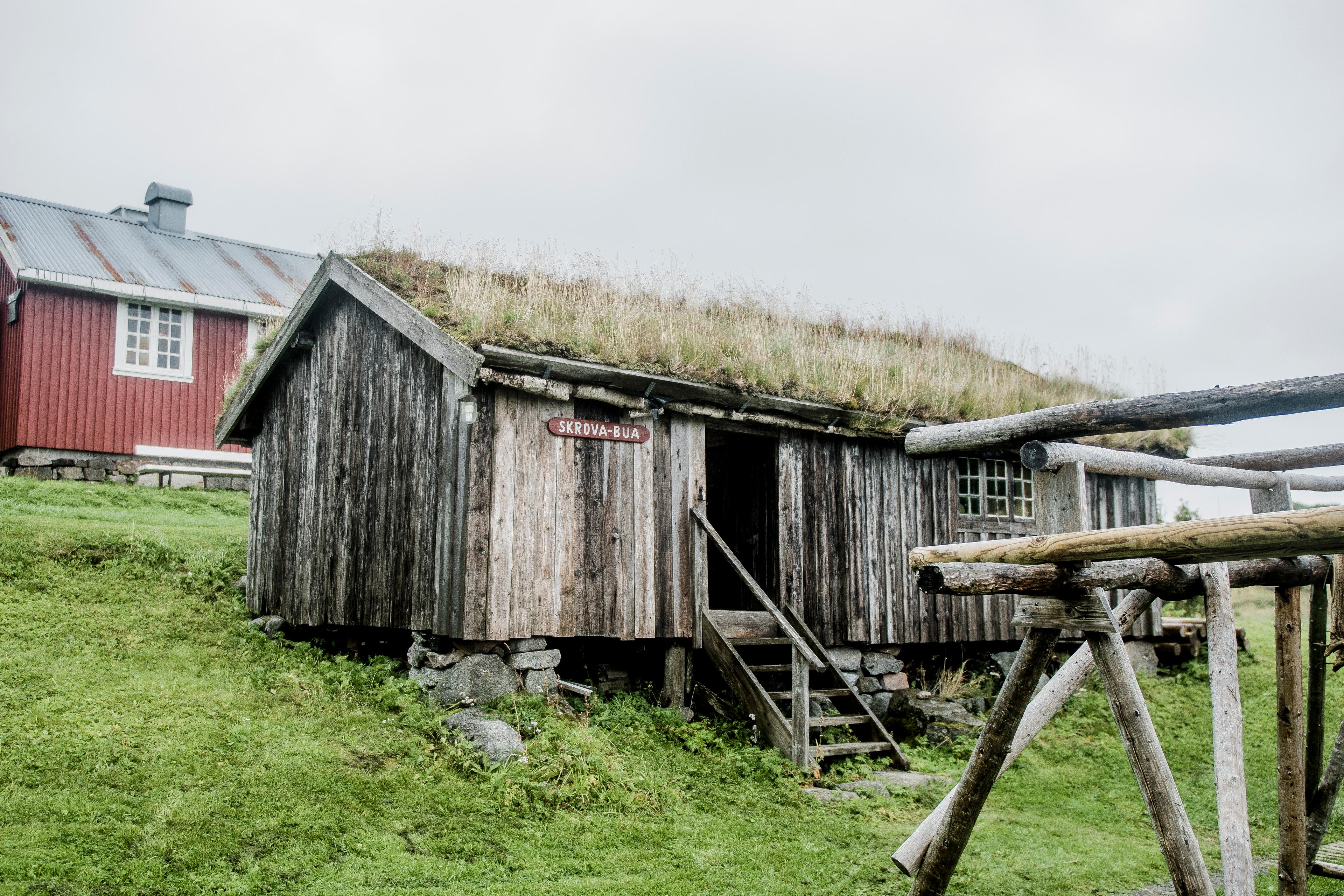 Old buildings at Lofoten Museum in Kabelvåg in Lofoten, Northern Norway