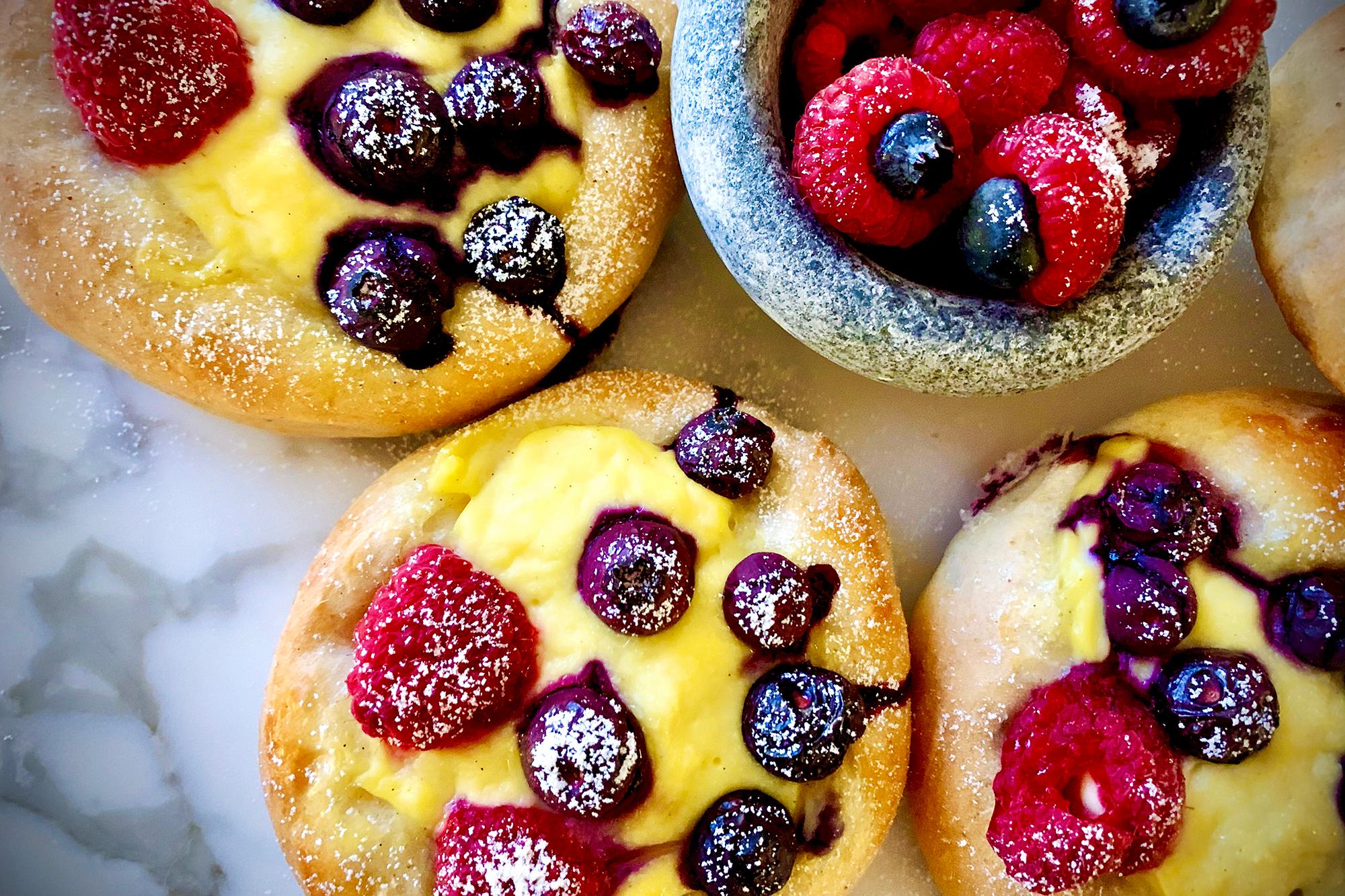 Berry buns in Norway
