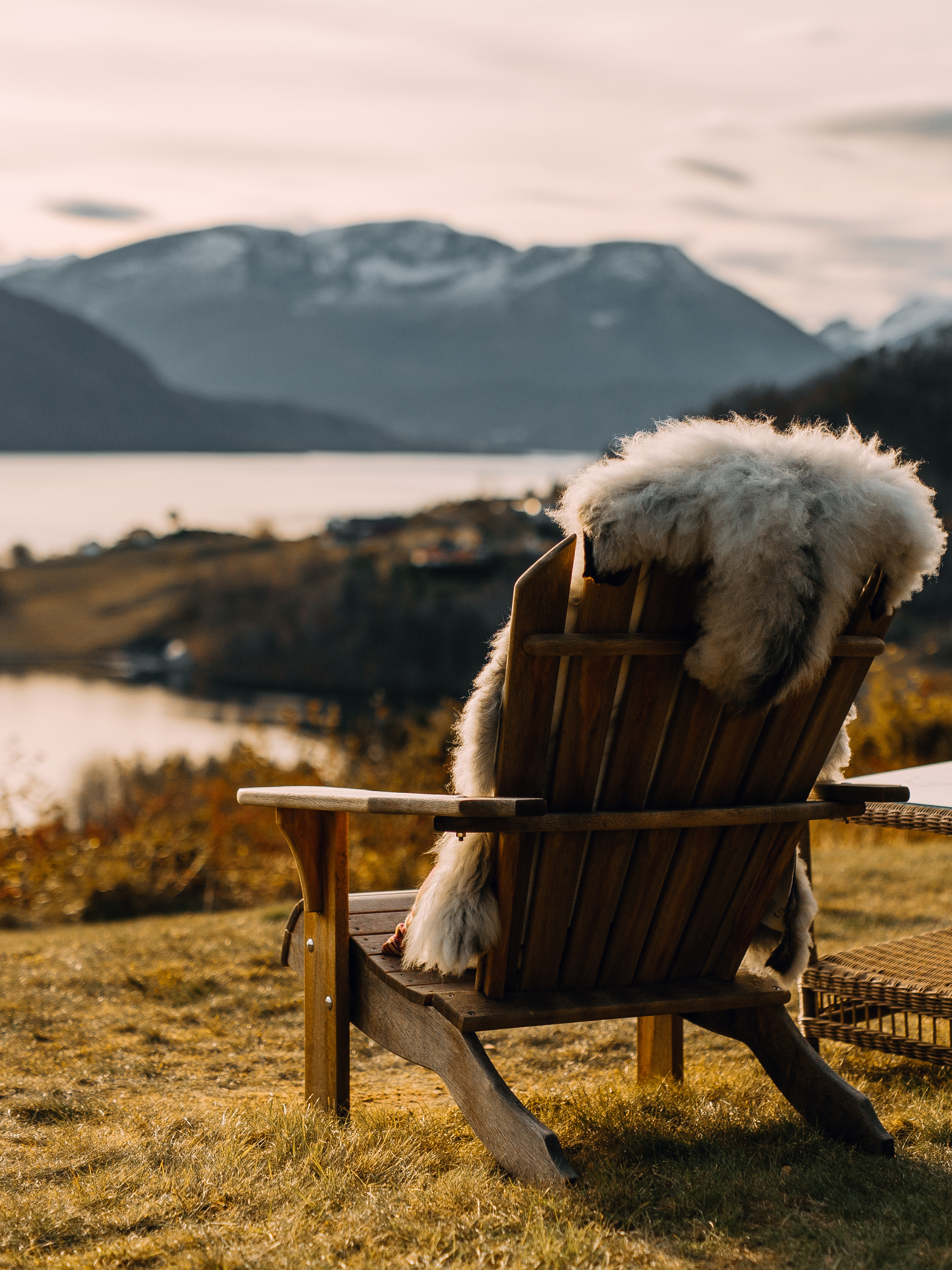 The view of the fjord from Storfjord Hotel