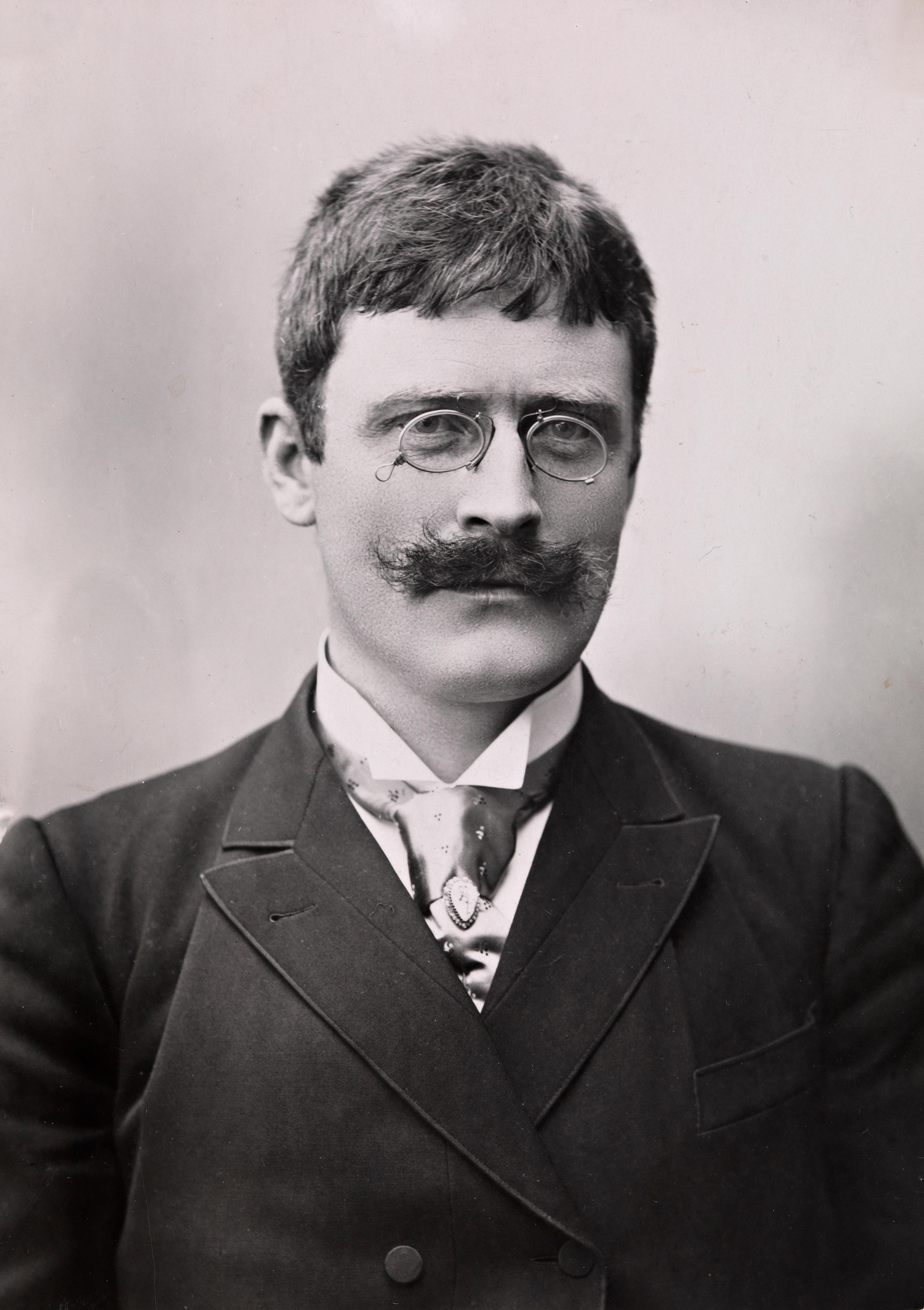 Portrait of norwegian writer Knut Hamsun