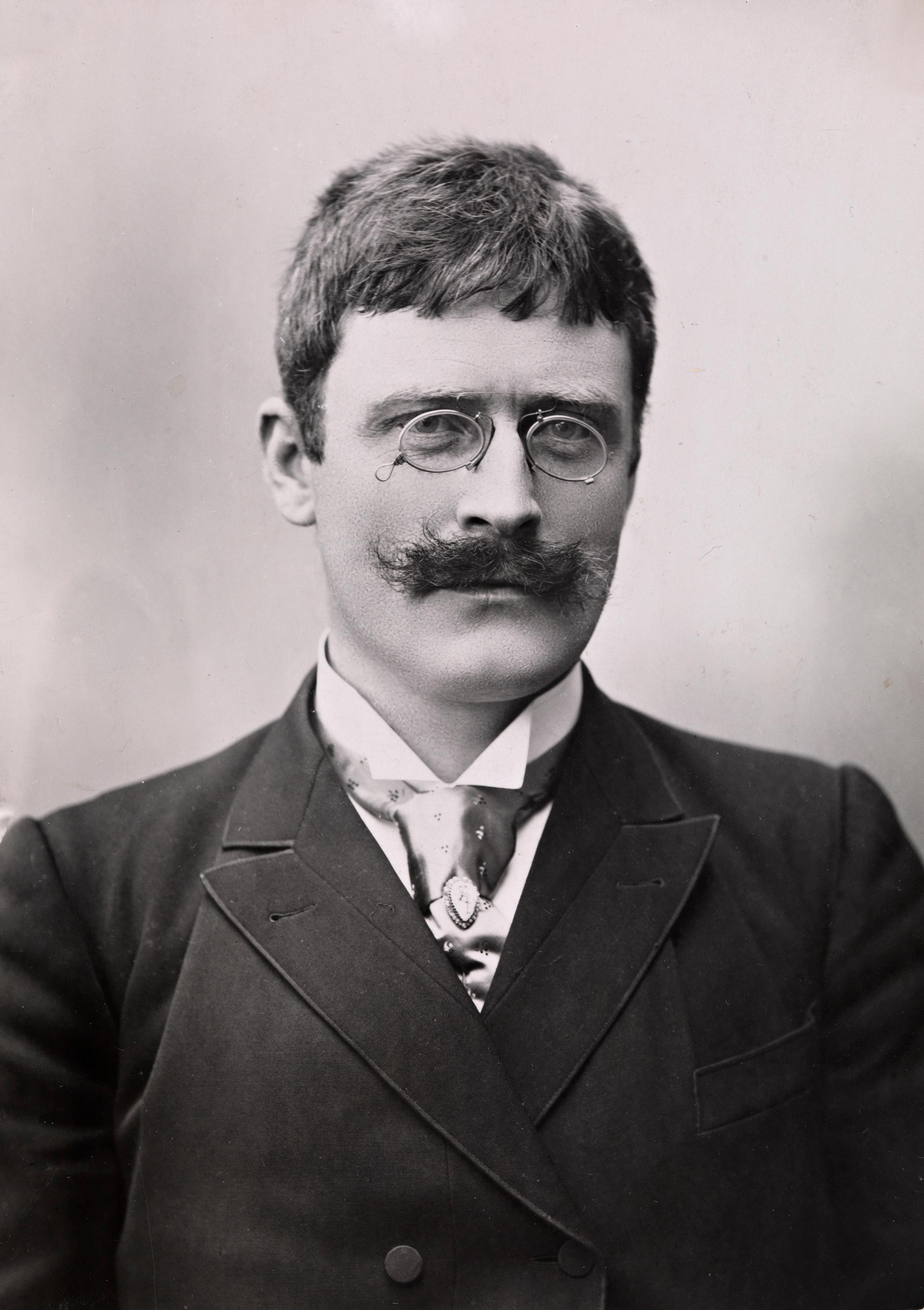Portrait of norwegian writer Knut Hamsun
