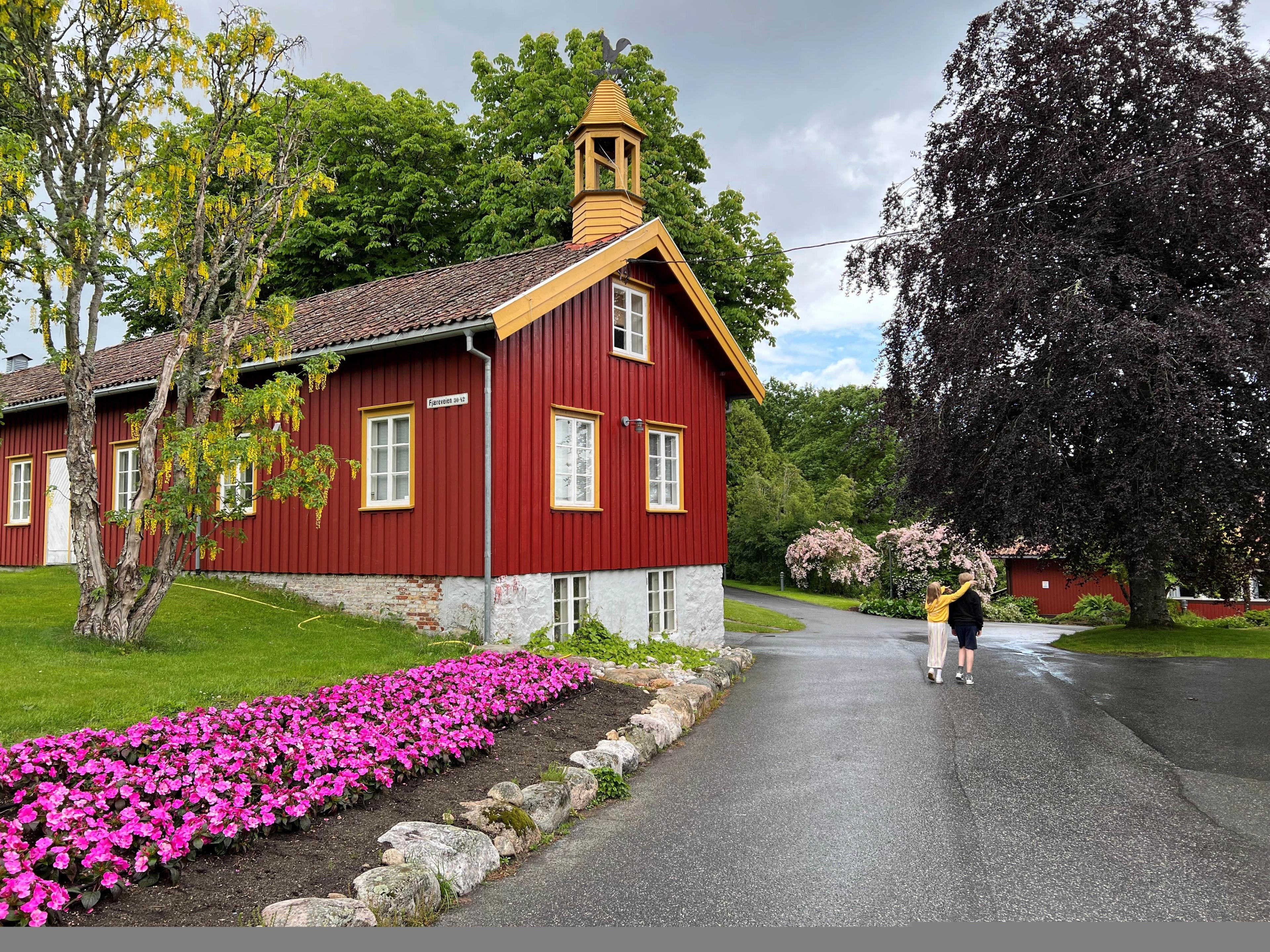 Summer in the Dømmesmoen park in Grimstad, Southern Norway