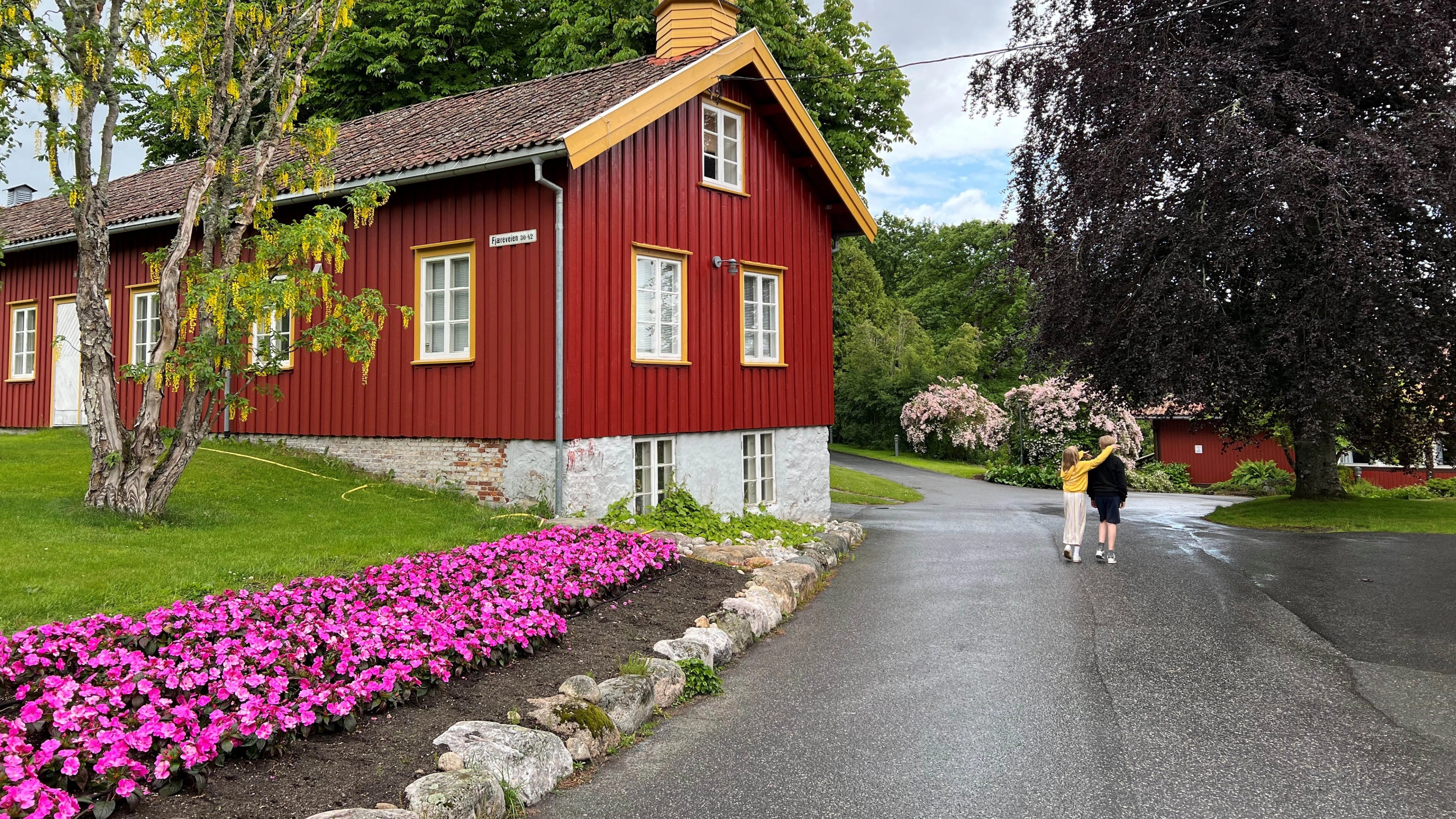 Summer in the Dømmesmoen park in Grimstad, Southern Norway