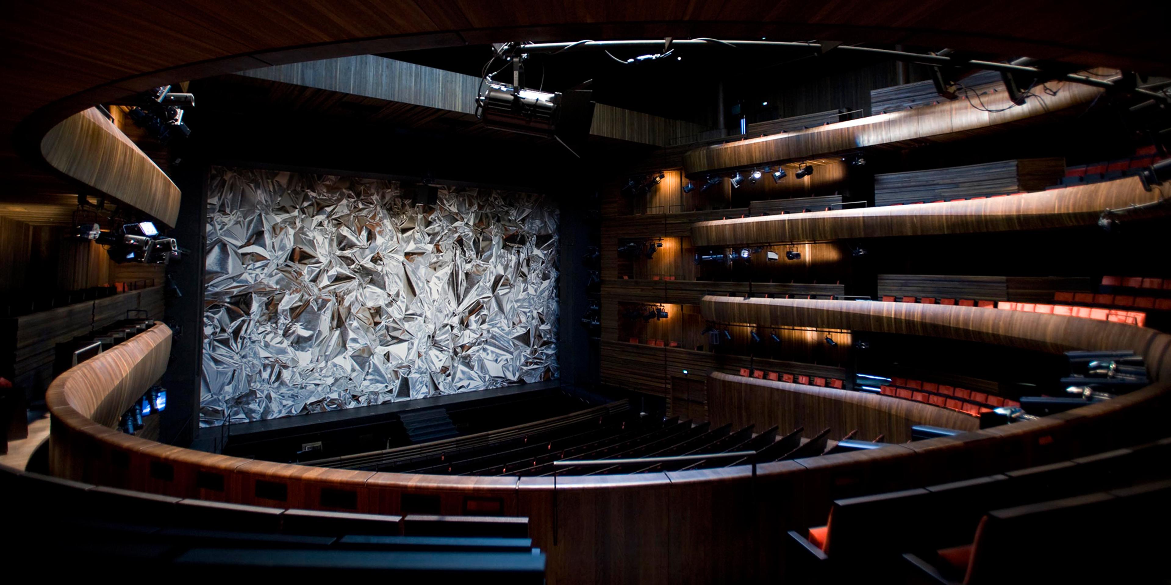 The main stage of the Norwegian Opera and Ballet in Oslo
