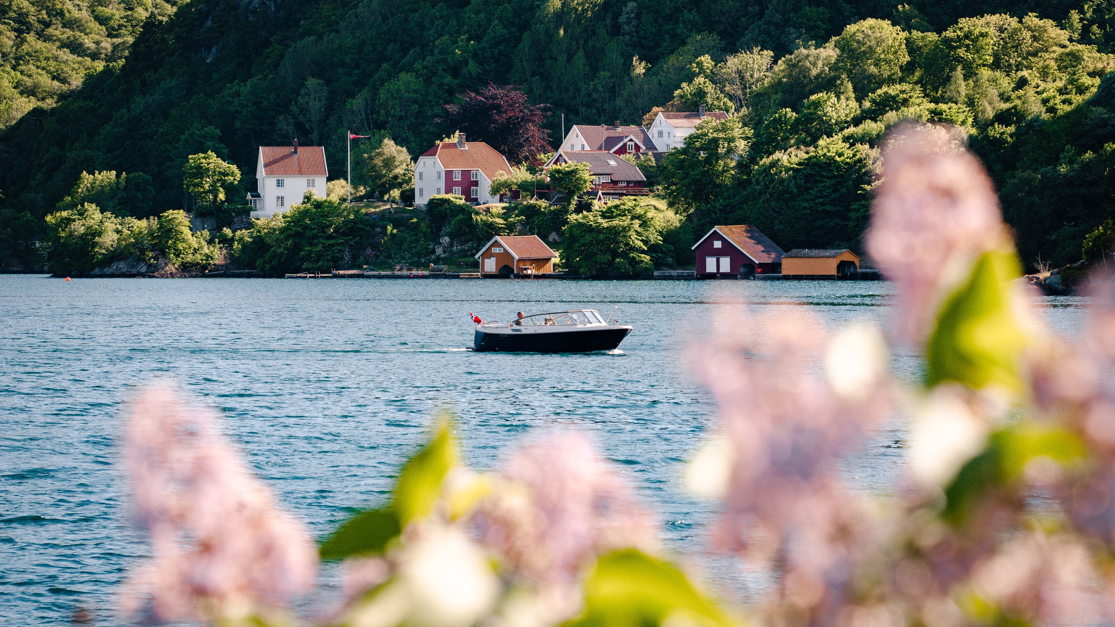 A boat in sea outside of Flekkefjord, Southern Norway