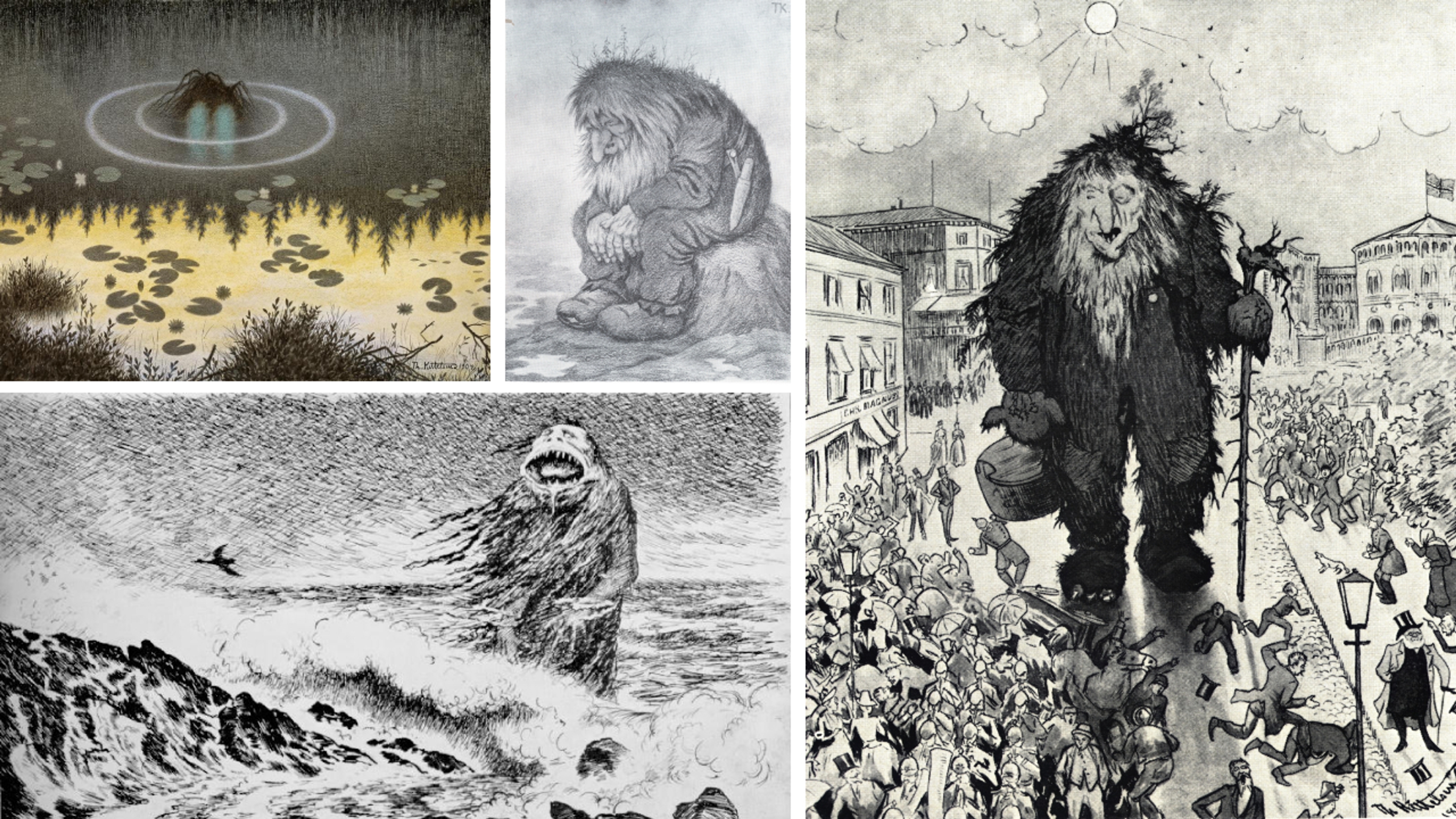 Four of Kittelsens most famous artworks