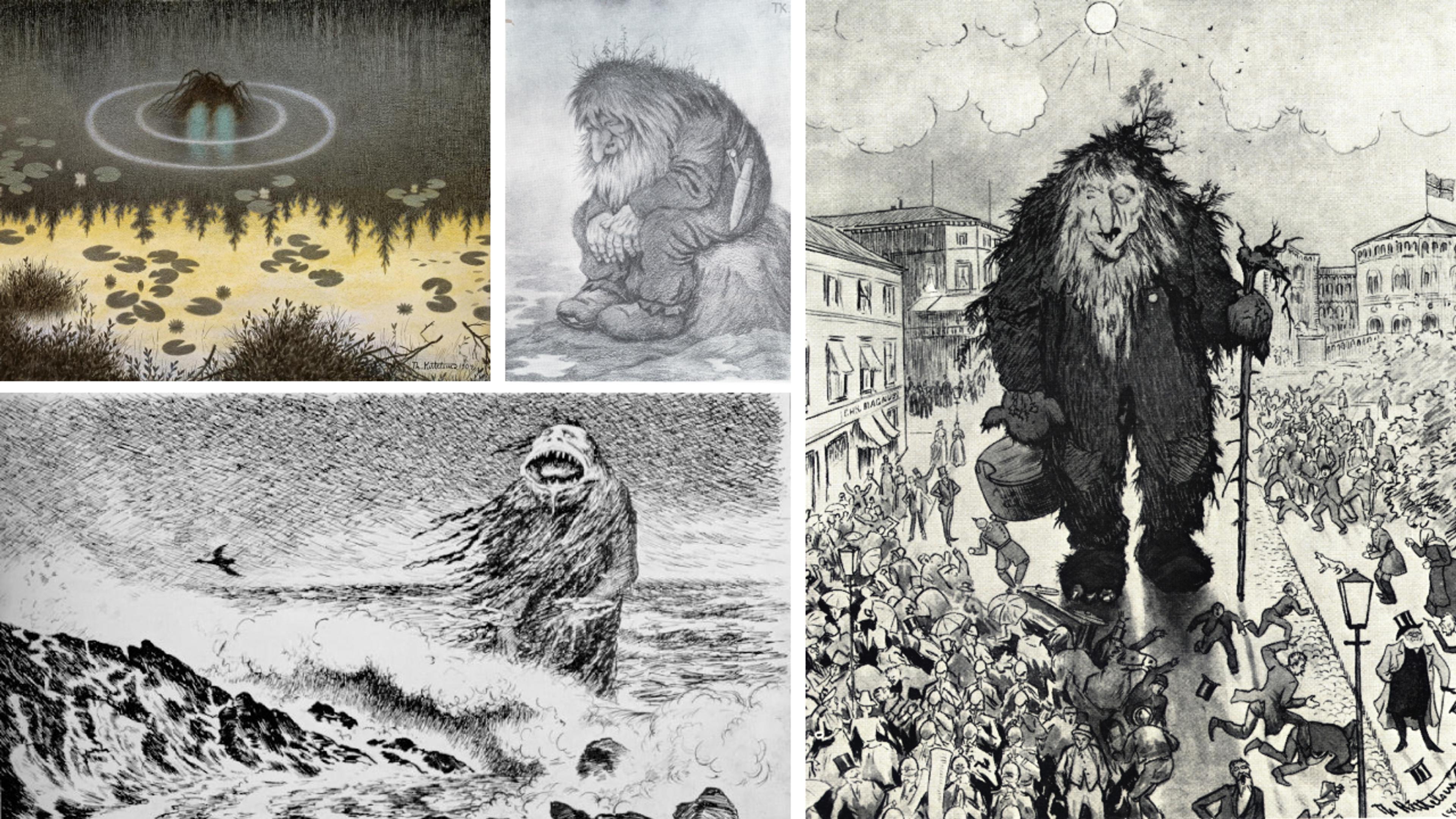 Four of Kittelsens most famous artworks