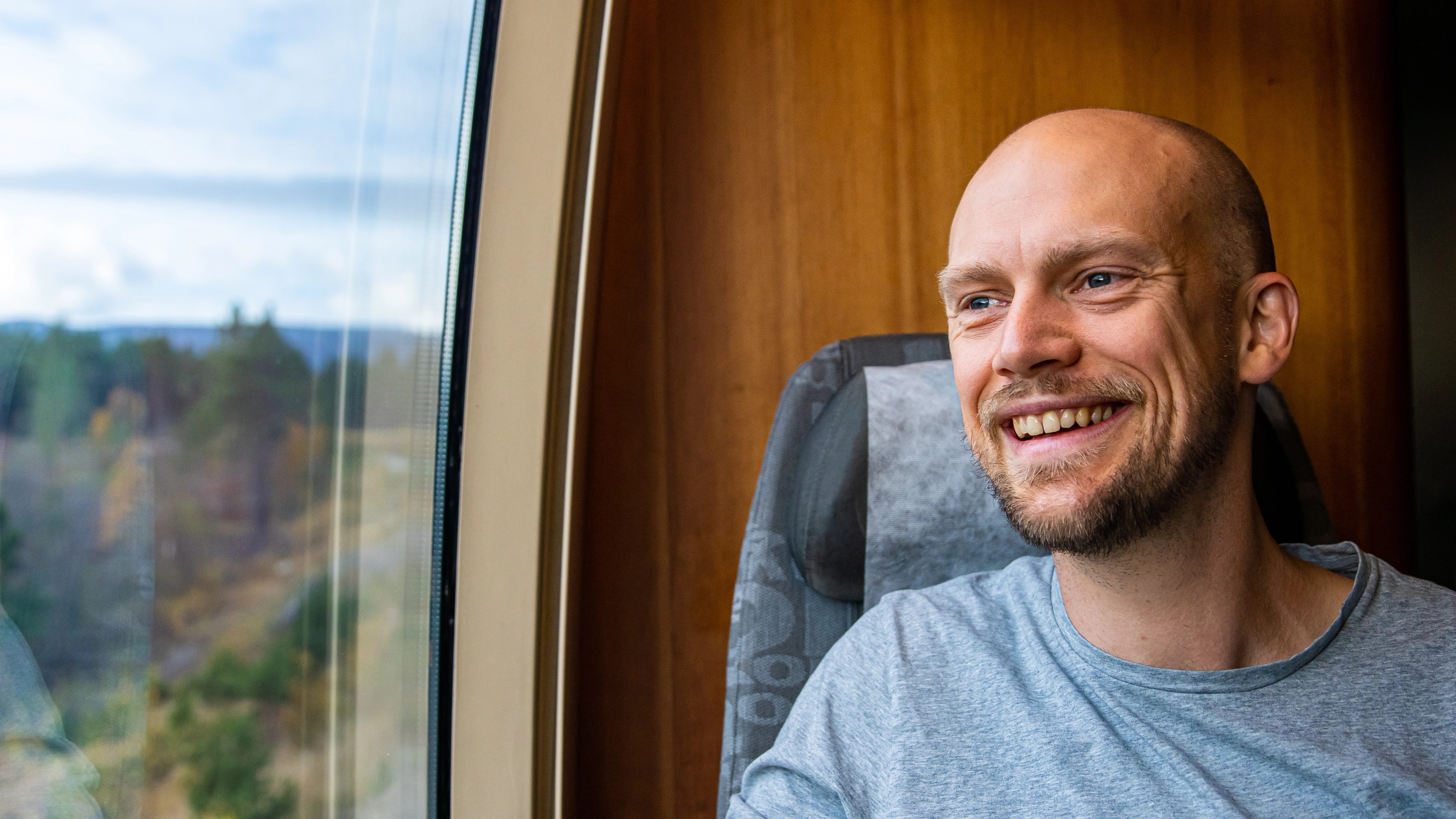 Author Erik on the Rauma Line