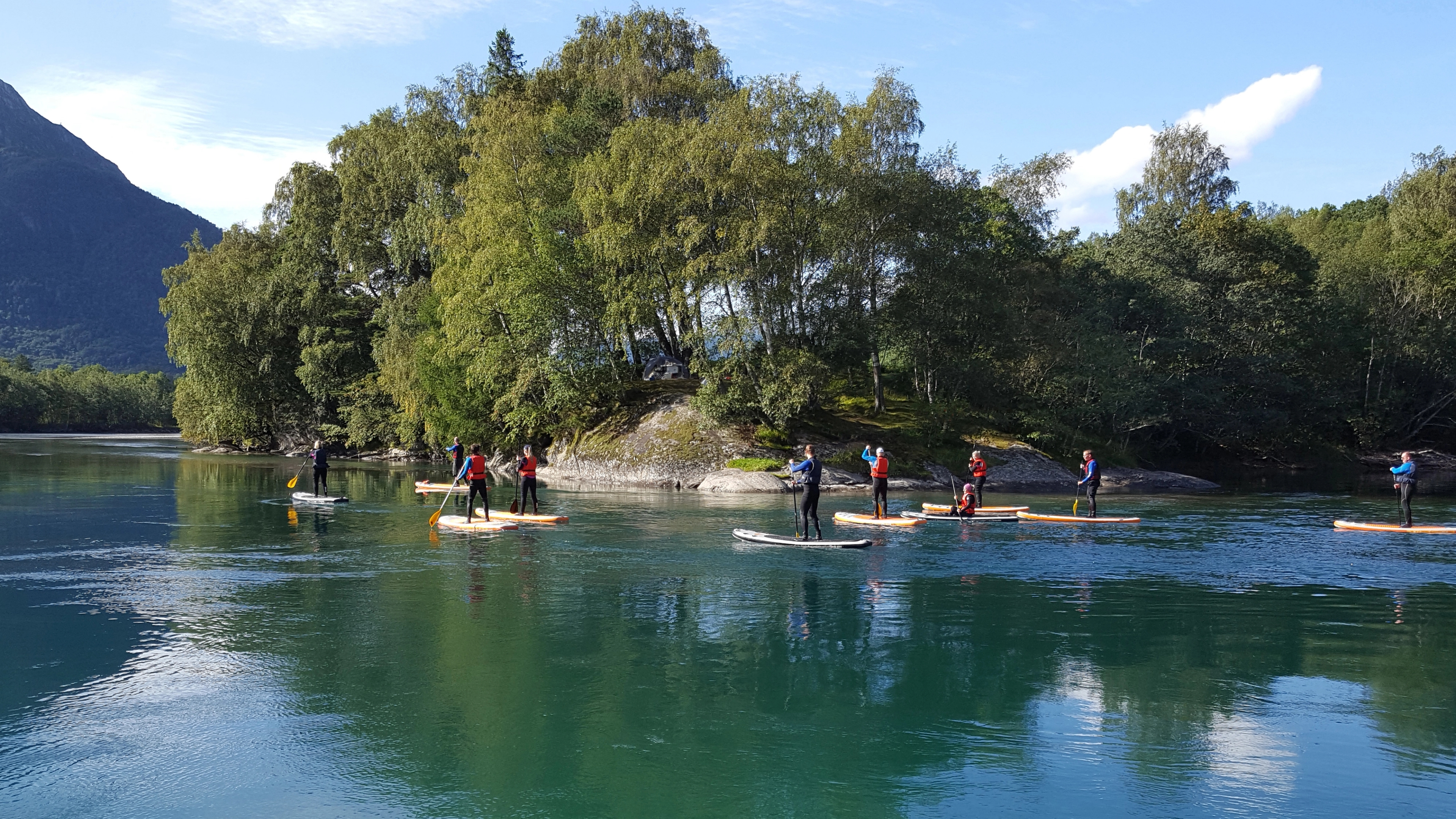 Stand Up Paddle board-trip on the Istra river, Åndalsnes