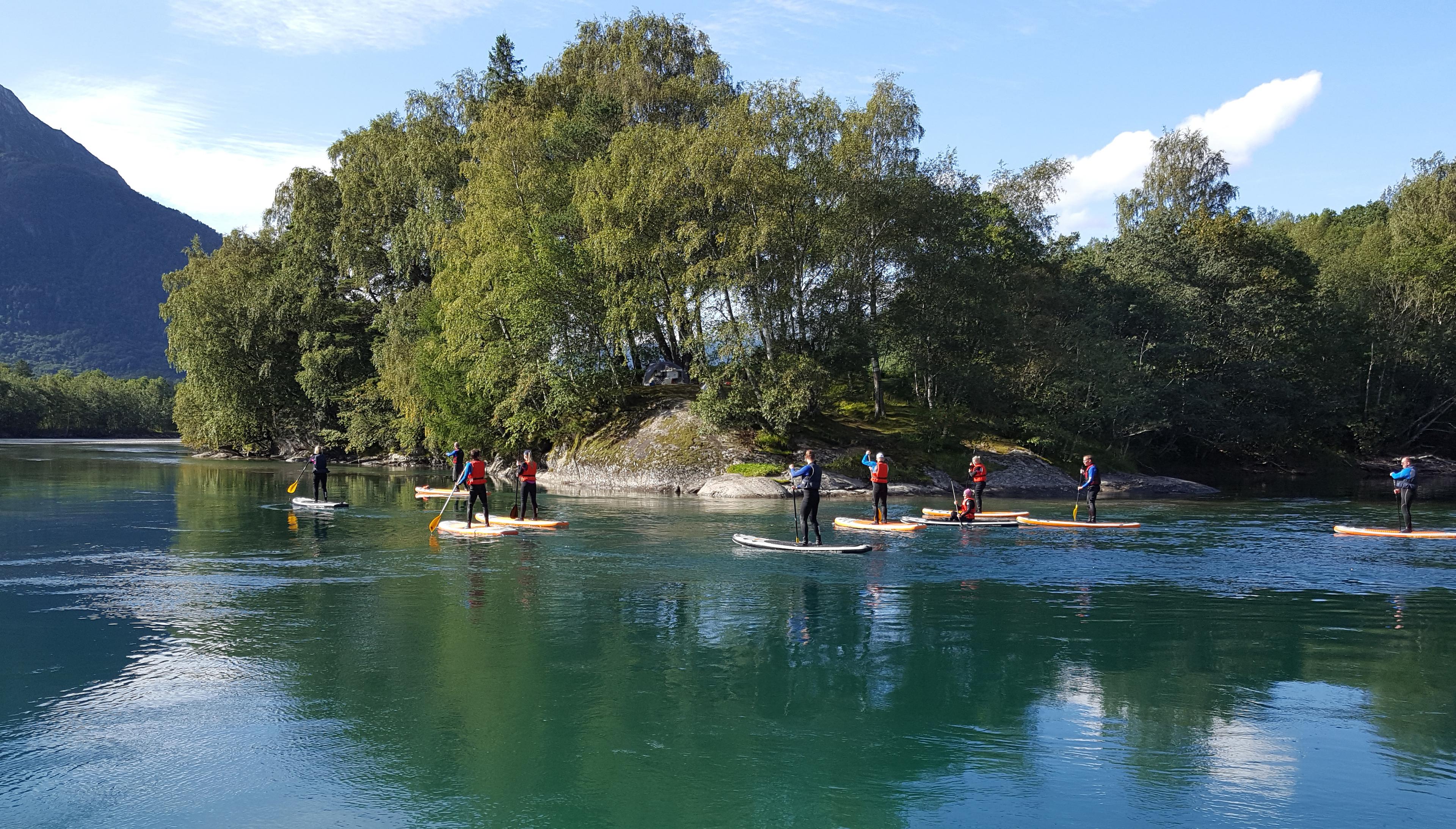 Stand Up Paddle board-trip on the Istra river, Åndalsnes