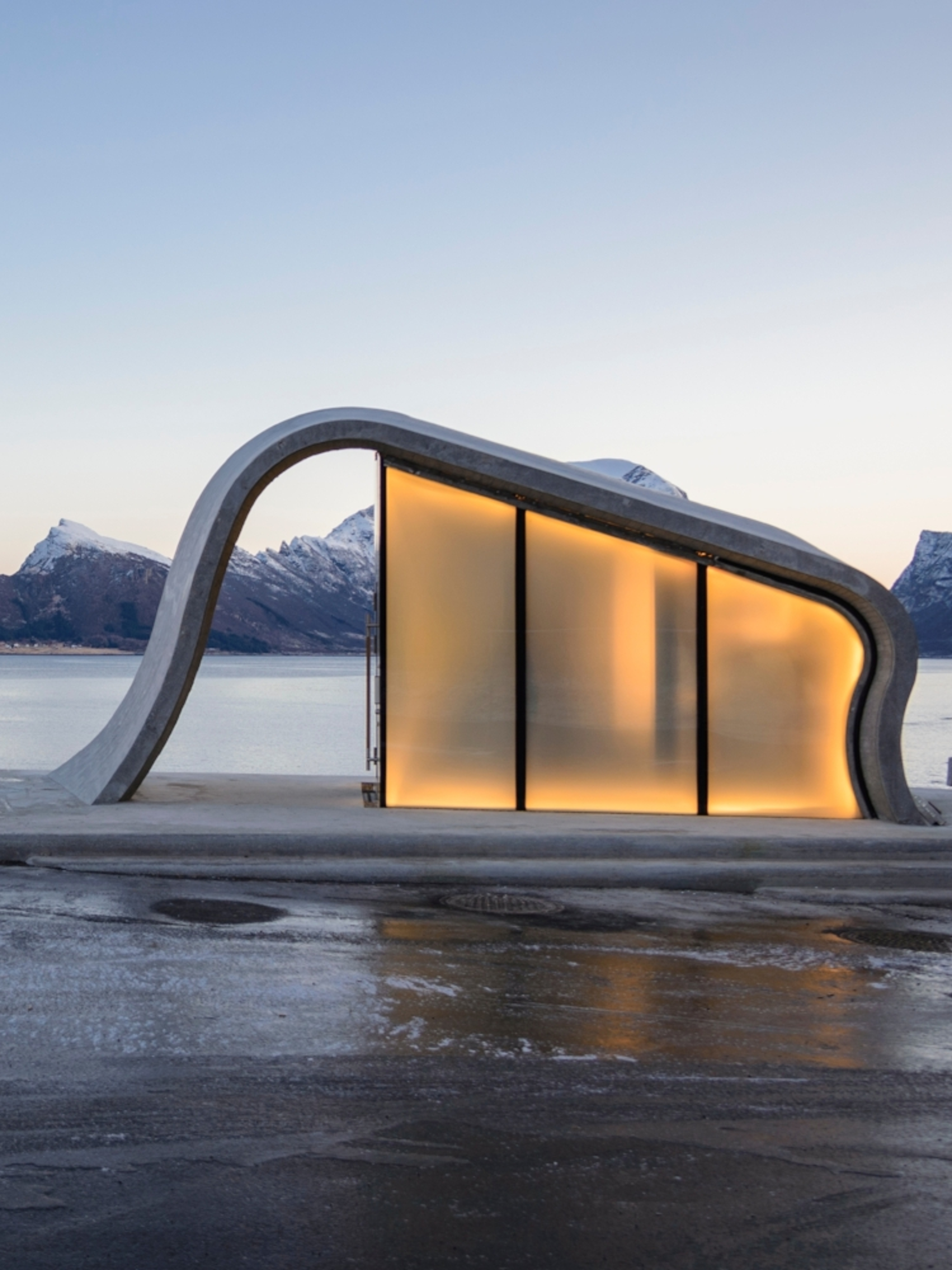 Restroom Ureddplassen, Norwegian Scenic Route Helgelandskysten in Northern Norway