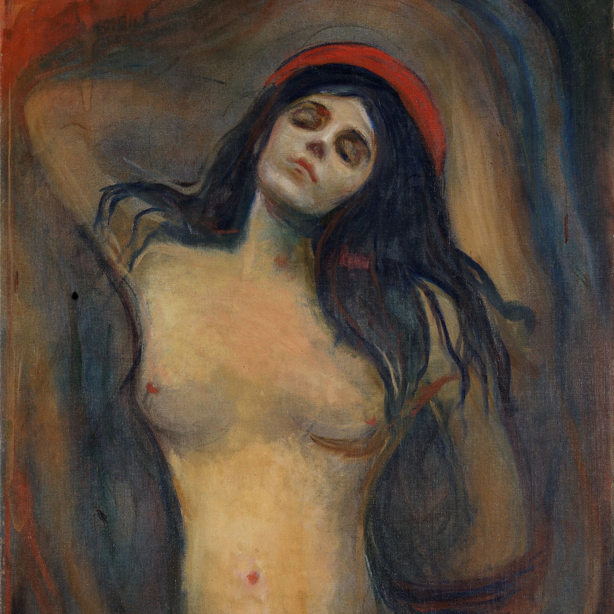 The world-famous painting Madonna by Edvard Munch