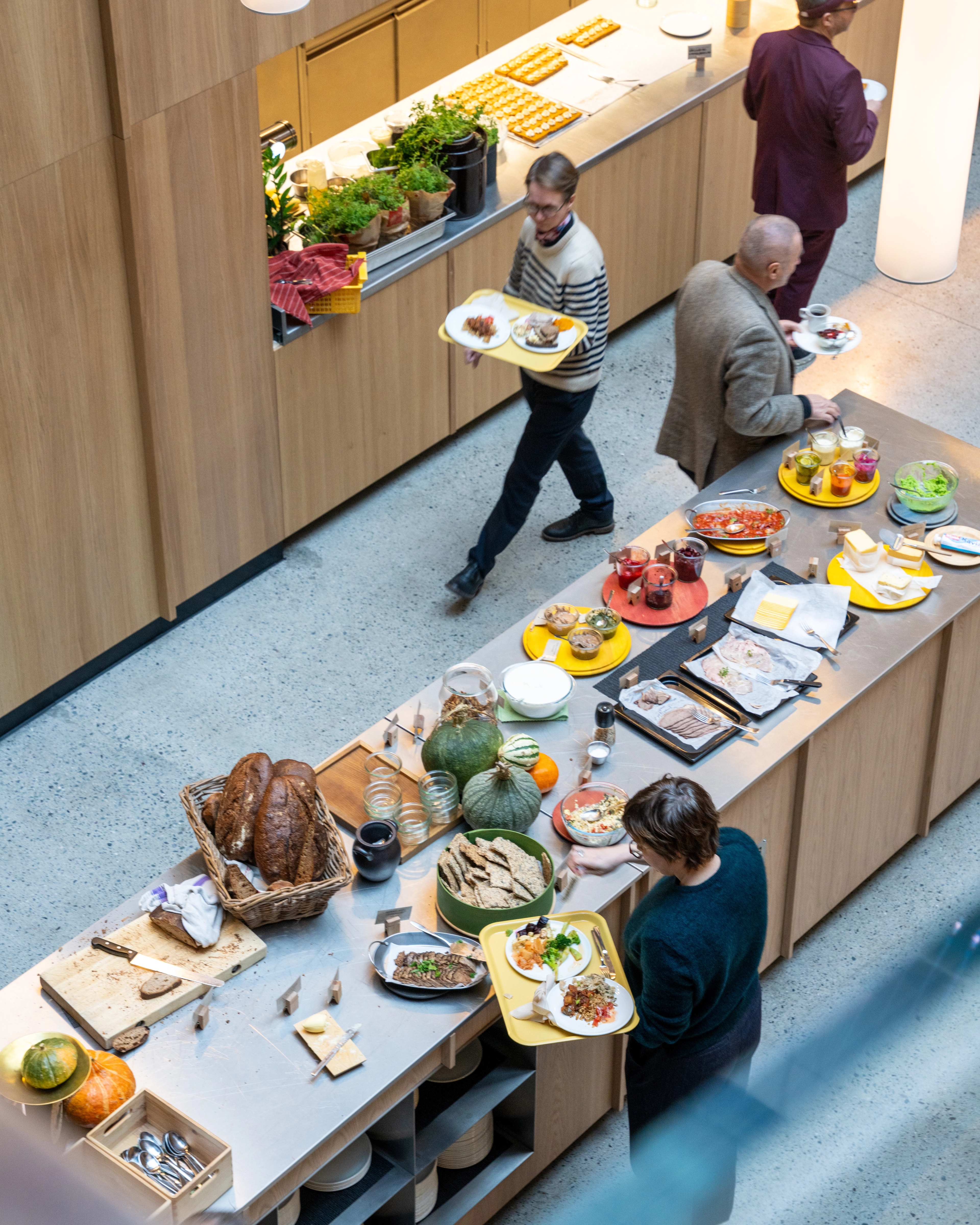 The cafeteria by Credo at The National Library in Oslo.