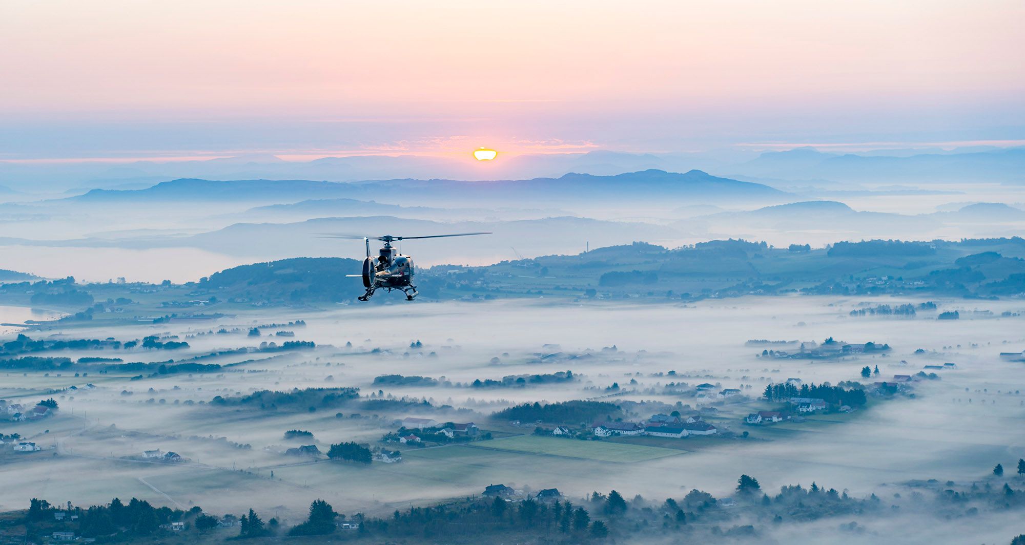 Mission Norway: Helicopter in Fjord Norway