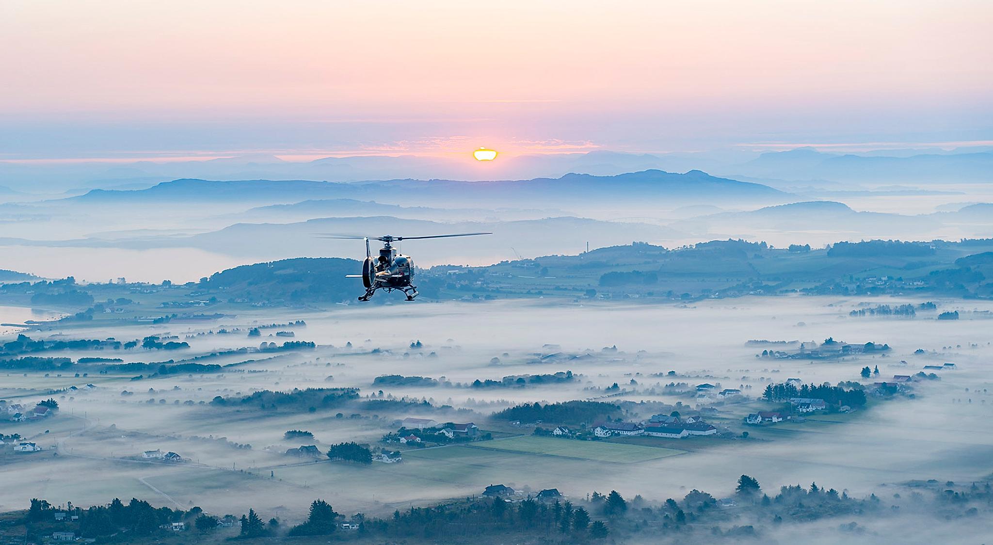 Mission Norway: Helicopter in Fjord Norway