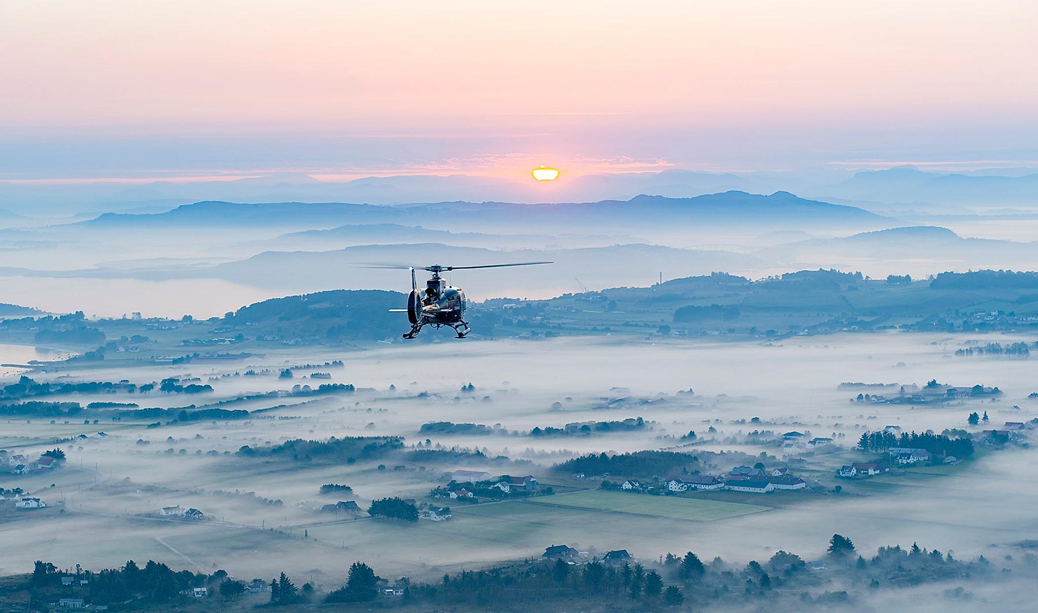 Mission Norway: Helicopter in Fjord Norway