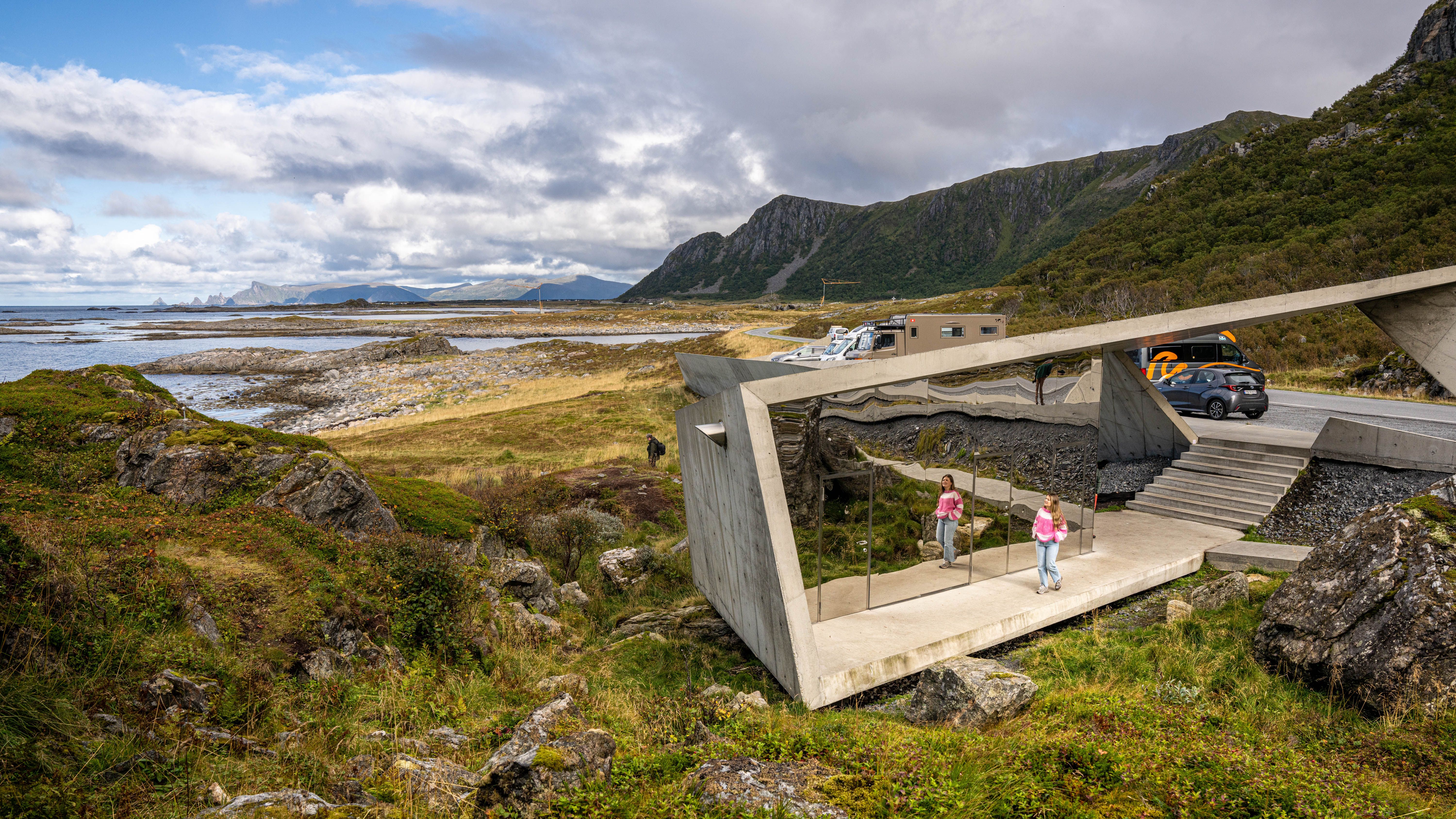 Architectural public toilet at Bukkekjerka in Andøya, Vesterålen