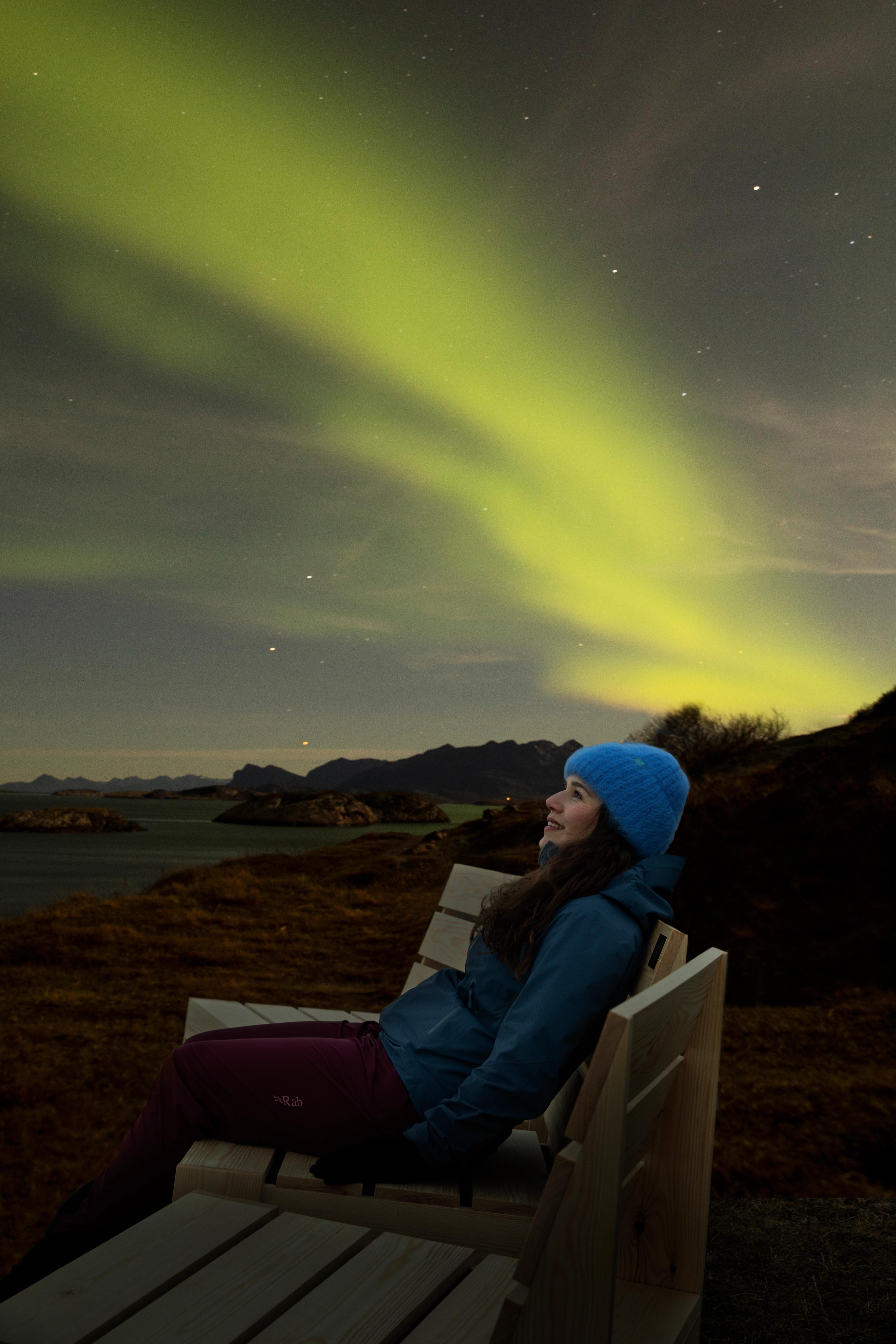 A chair with a QR code in Bodø