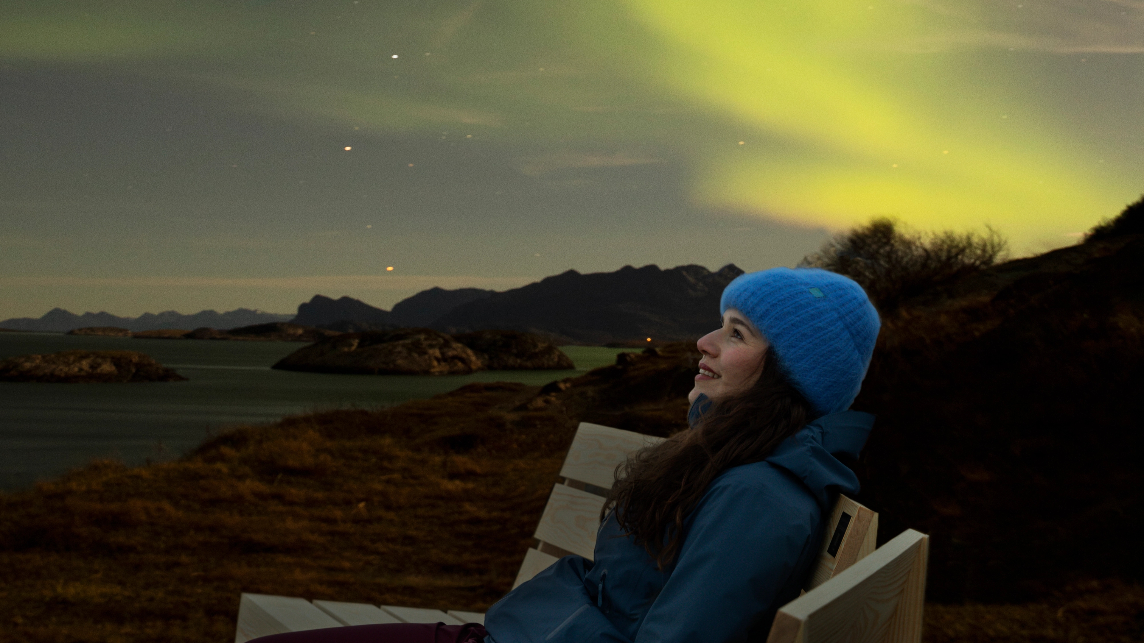 A chair with a QR code in Bodø