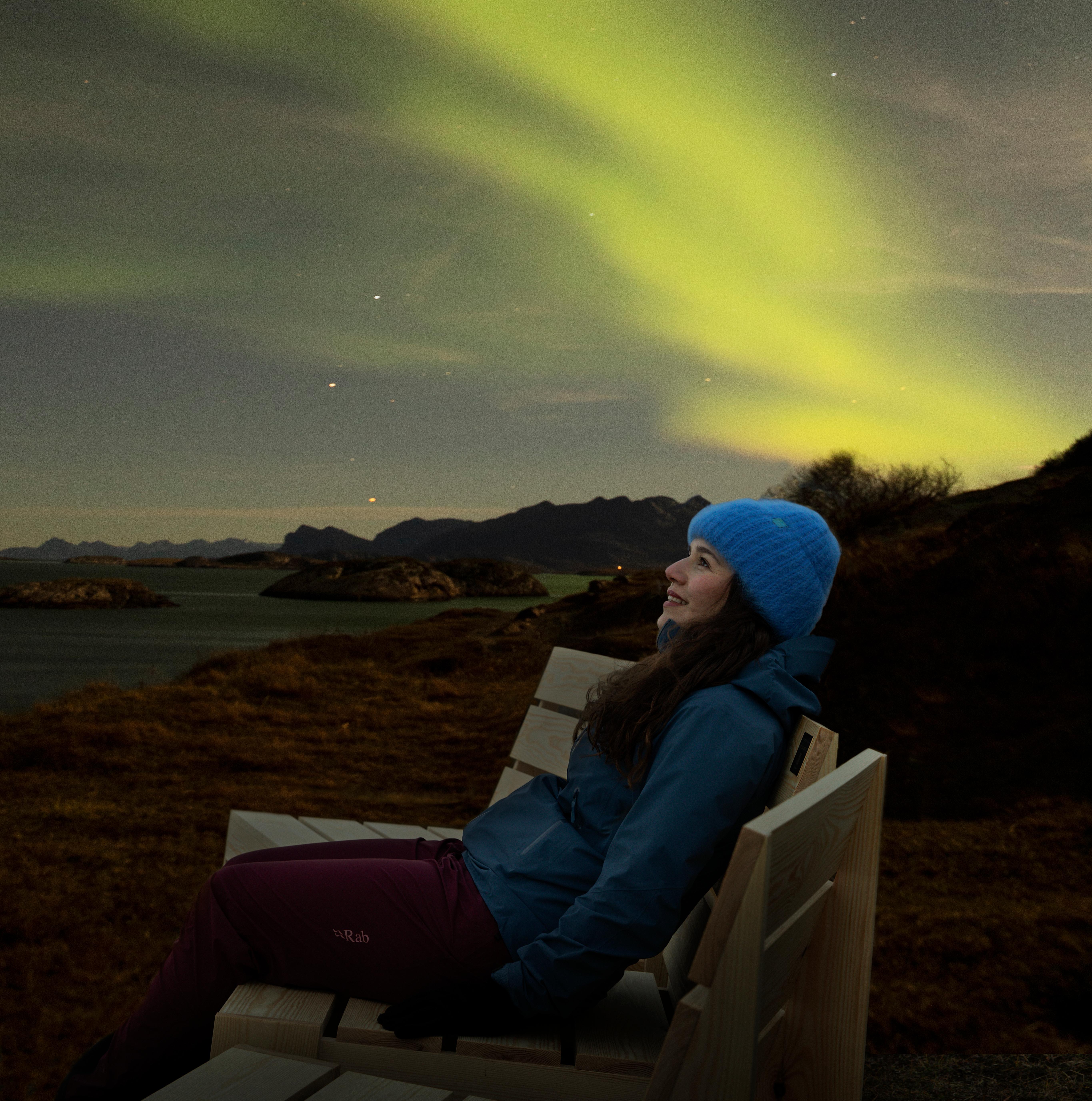 A chair with a QR code in Bodø